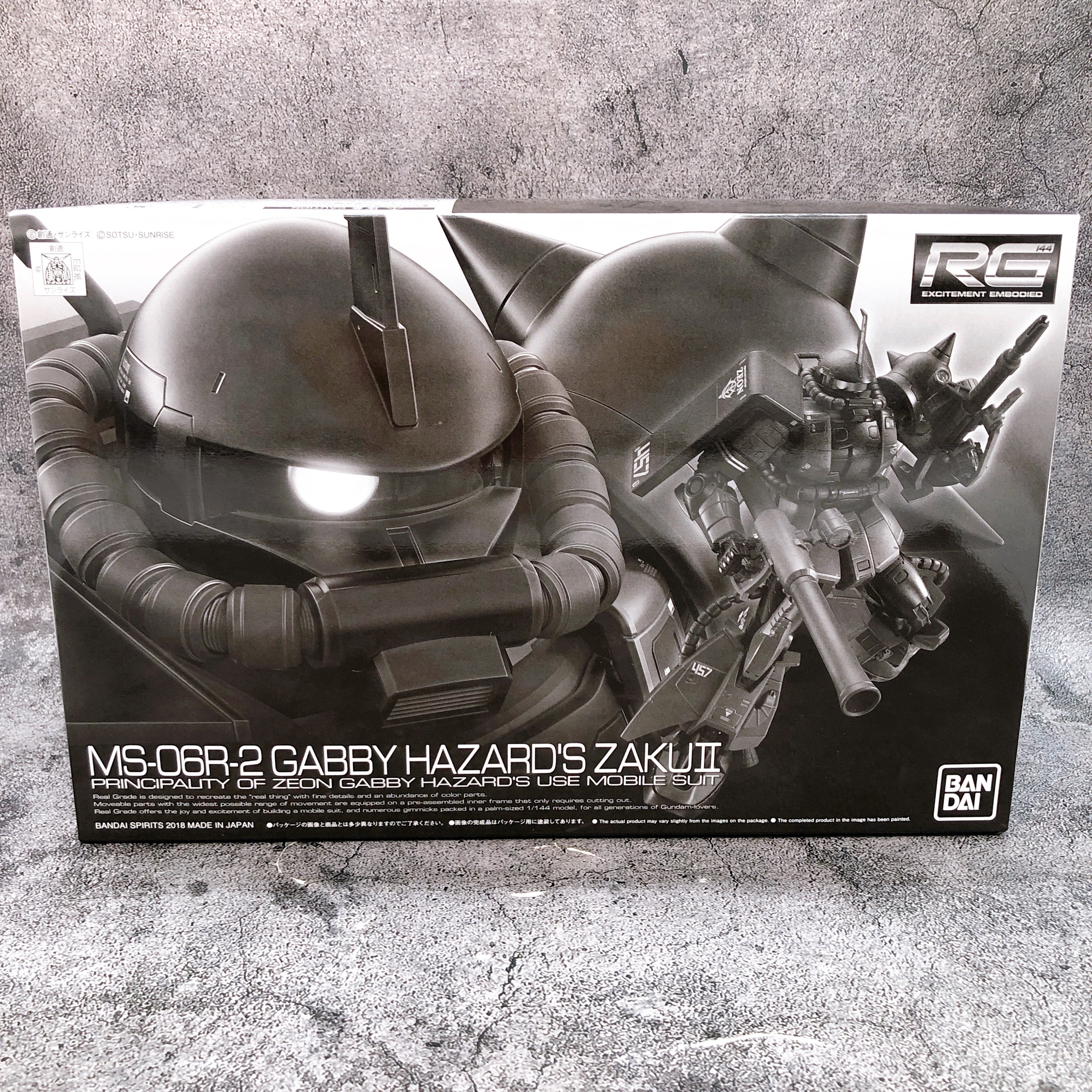 RG 1/144 MS-06R-2 Gabby Hazard Zaku II Model Kit Premium Bandai NEW FASTSHIP