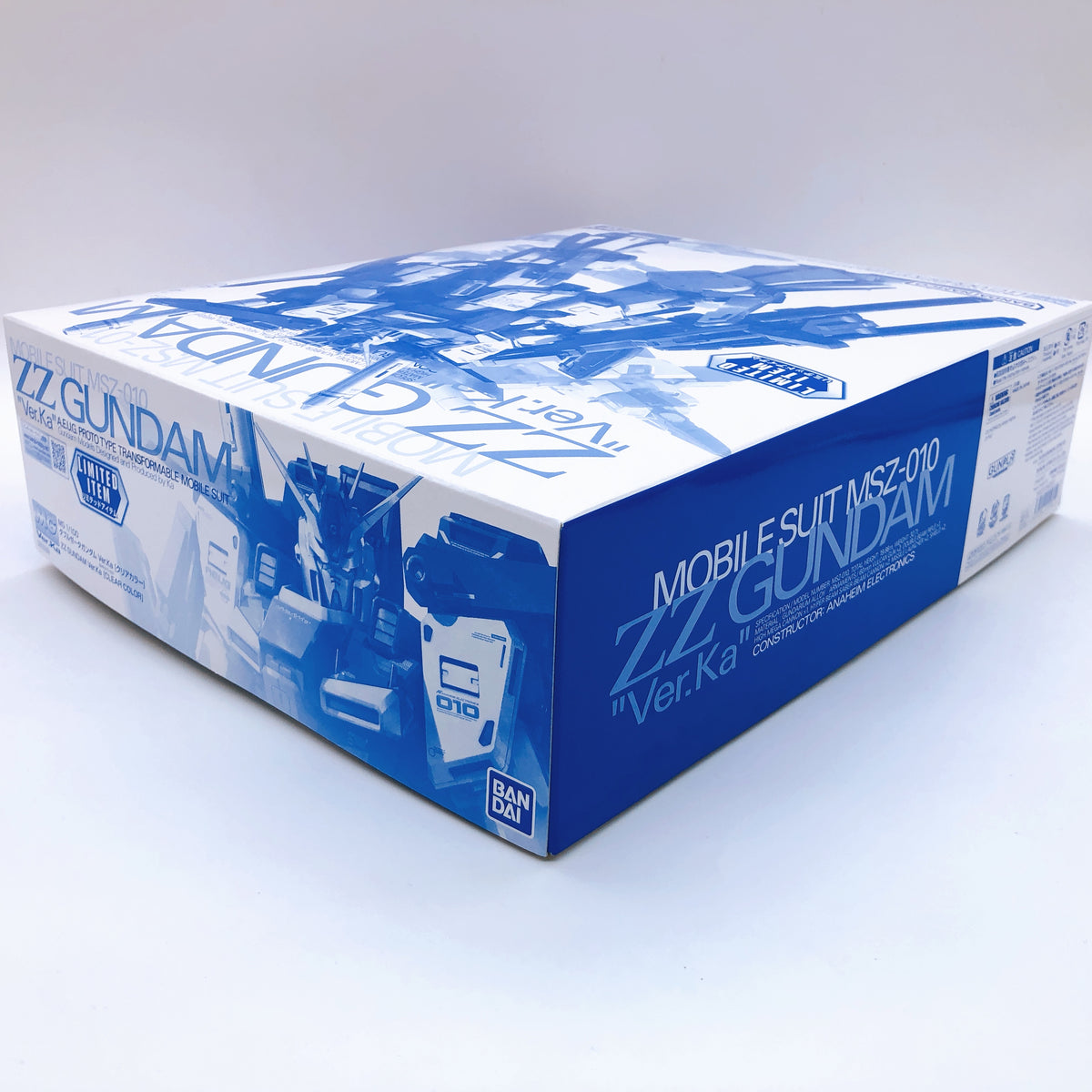 MG 1/100 ZZ Gundam Ver.Ka Clear Color MSZ-010 Limited Model Kit Bandai Japan NEW