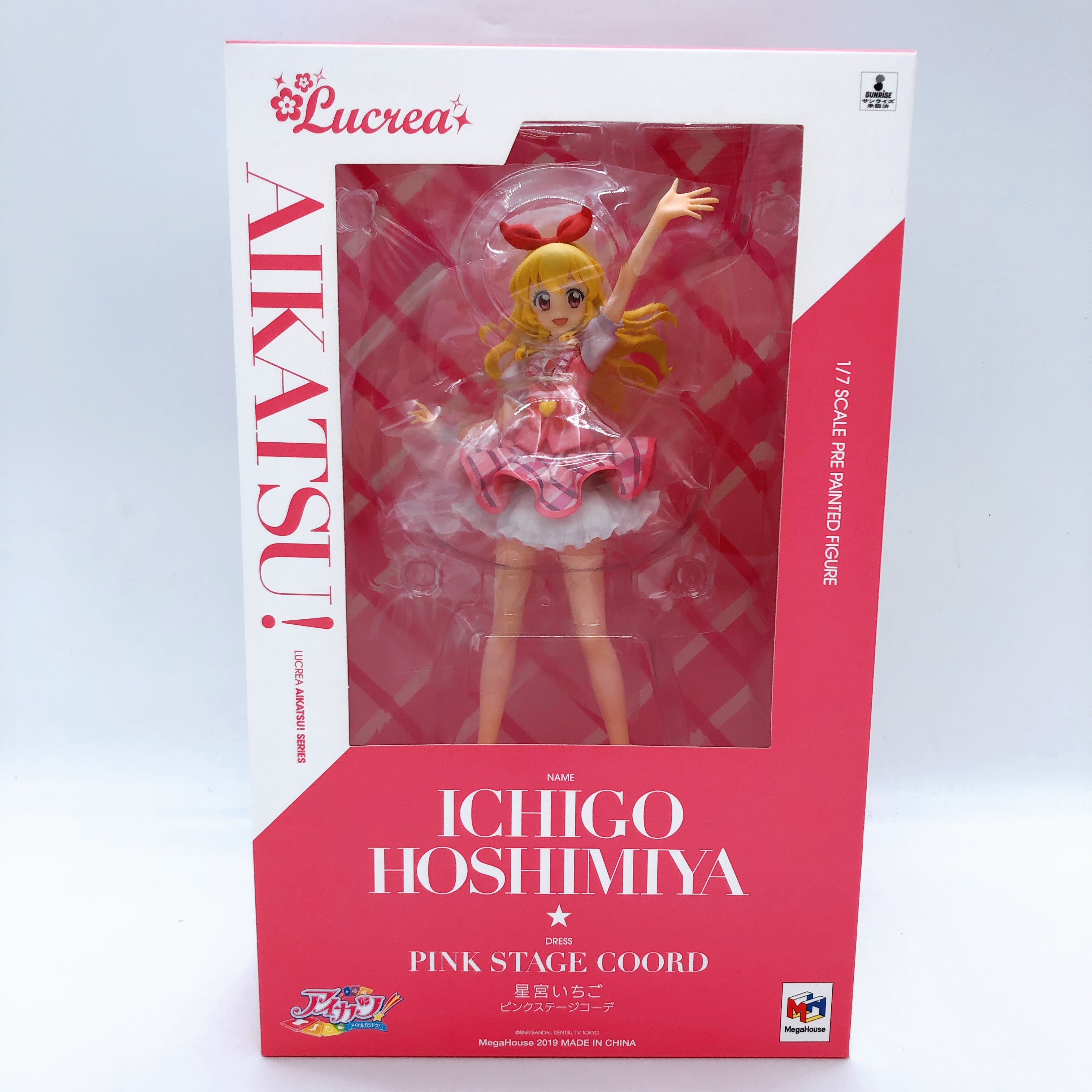 Lucrea Aikatsu! Ichigo Hoshimiya Pink Stage Coord 1/7 Scale Figure MegaHouse