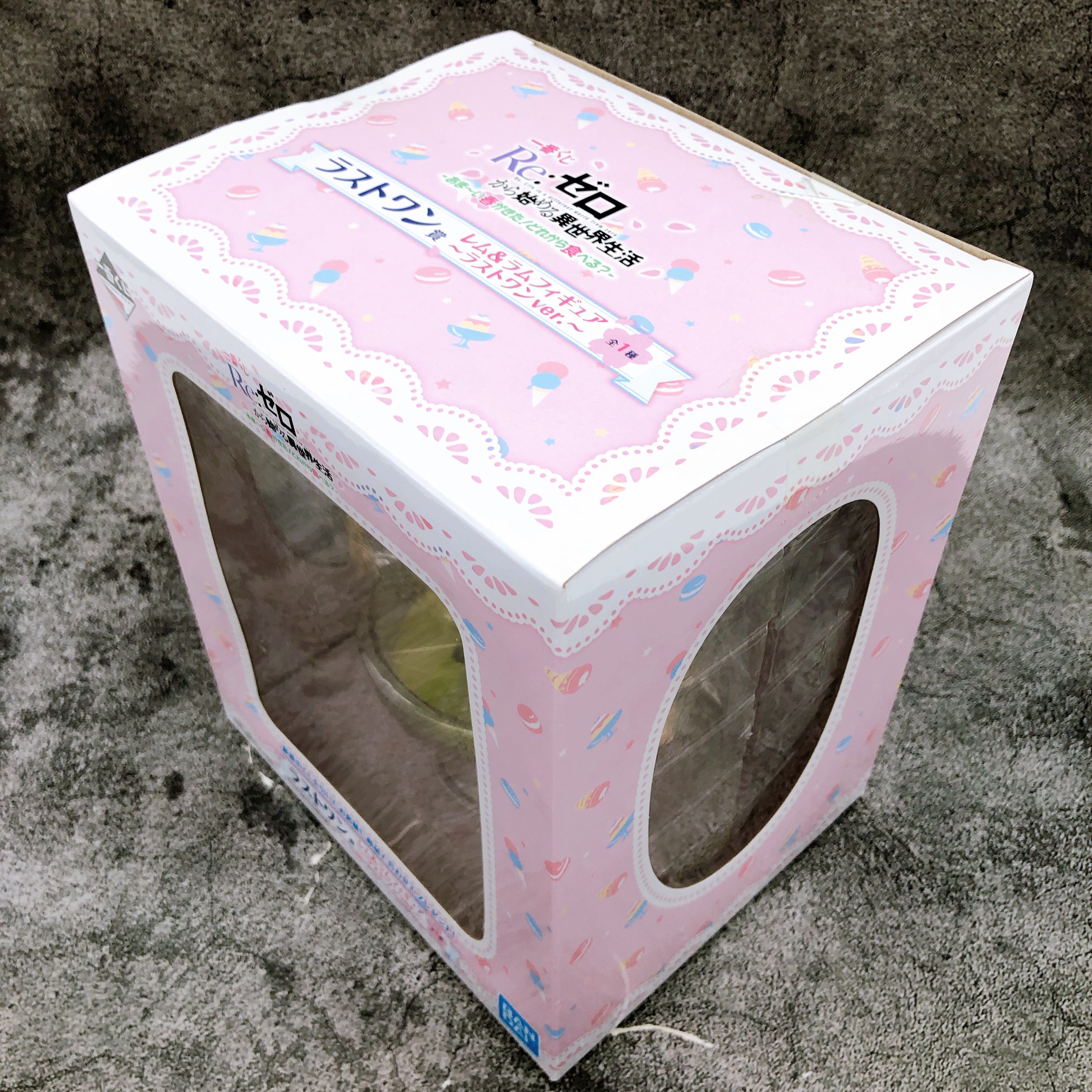 Re:Zero Rem & Ram Figure Pudding a la mode Ichiban Kuji Last One Pirze Sealed