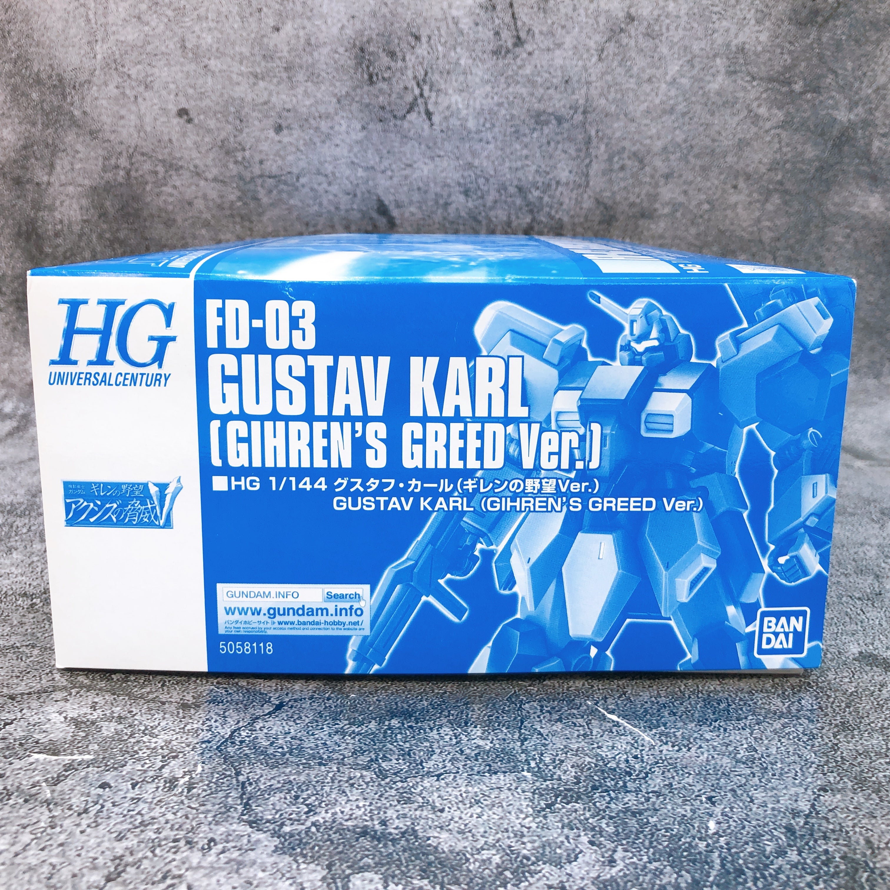 HG 1/144 Gustav Karl Gihren's Greed Ver Model Kit Premium Bandai Japan FASTSHIP