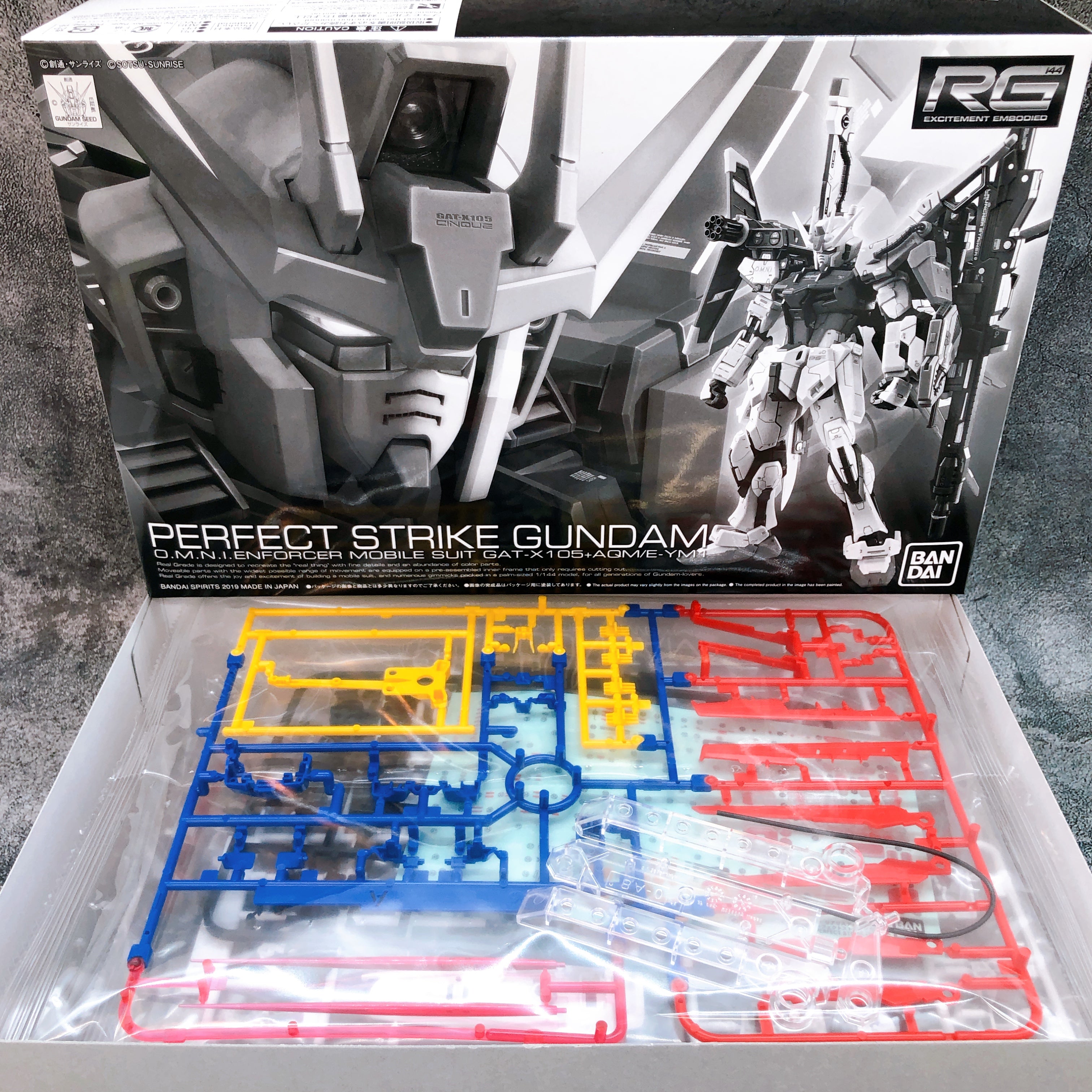 RG 1/144 Perfect Strike Gundam Gundam SEED Model kit Premium Bandai Japan NEW
