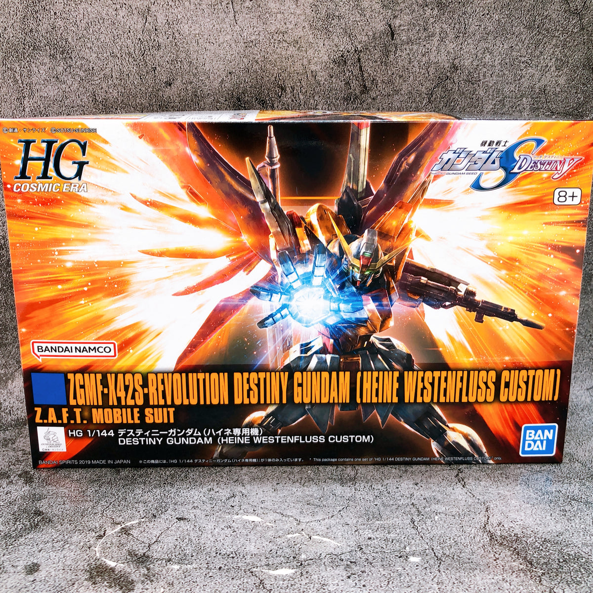 HG 1/144 Destiny Gundam Heine Westenfluss Custom Model Kit 15+ Bandai Japan NEW