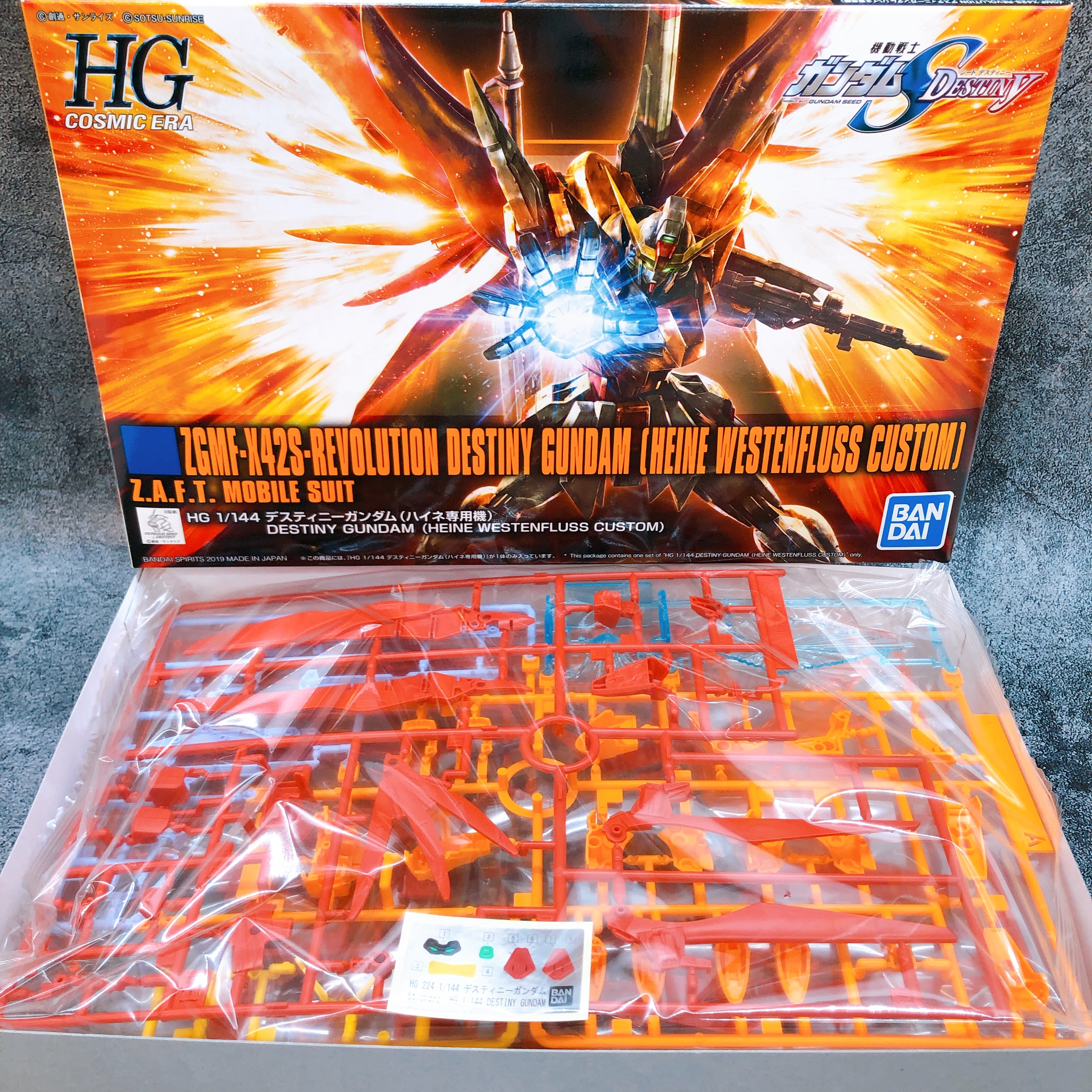 HG 1/144 Destiny Gundam Heine Westenfluss Custom Rare Kit 15+ Bandai Japan NEW