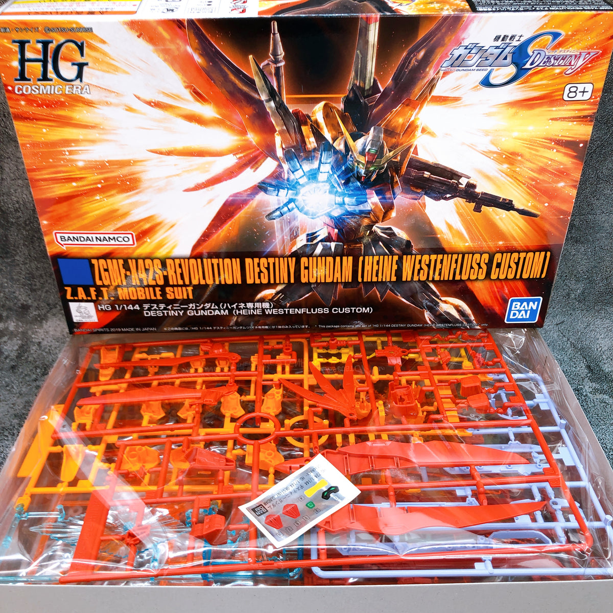 HG 1/144 Destiny Gundam Heine Westenfluss Custom Model Kit 15+ Bandai Japan NEW