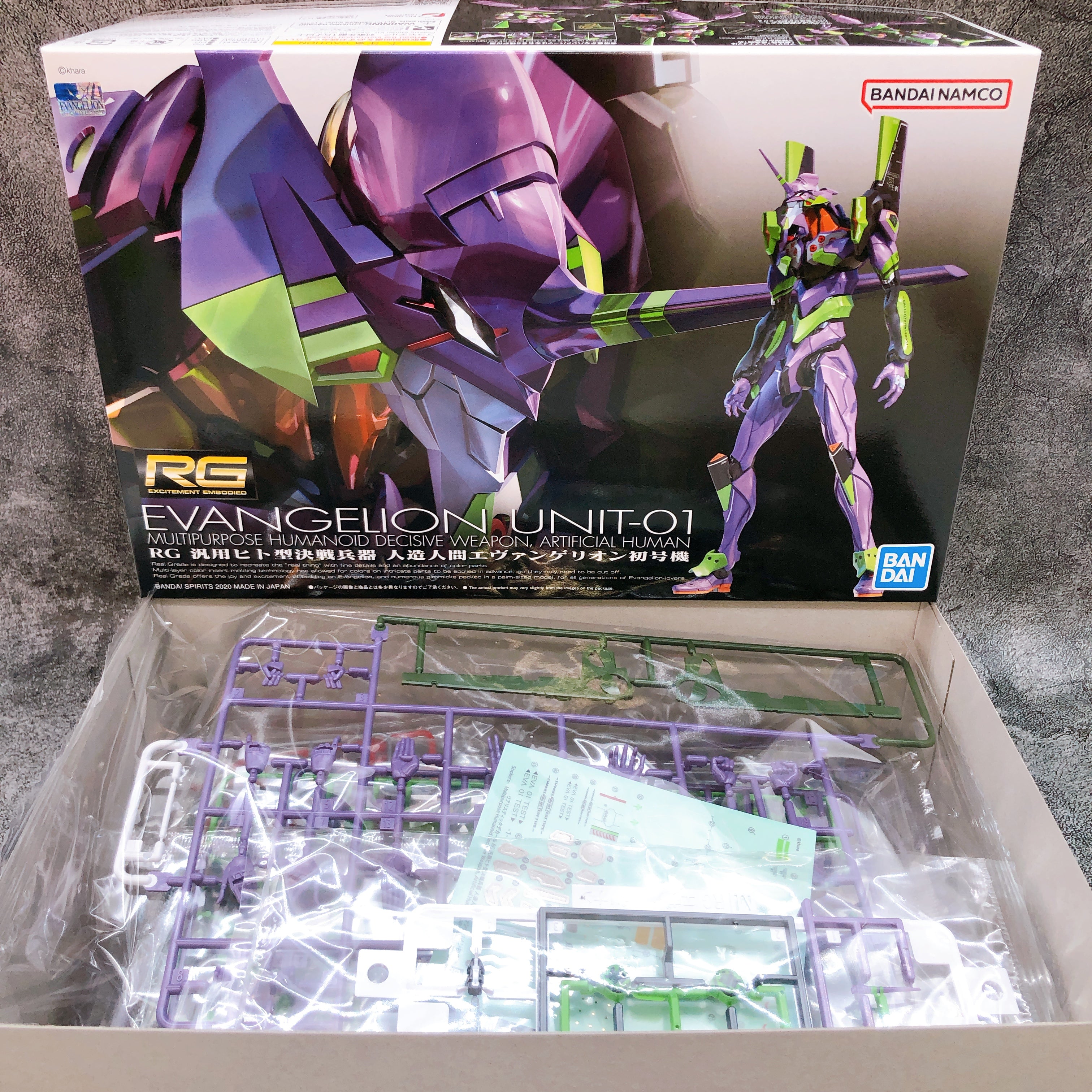 RG Evangelion Unit-01 EVA-01 Neon Genesis Evangelion Model Kit Bandai Japan NEW
