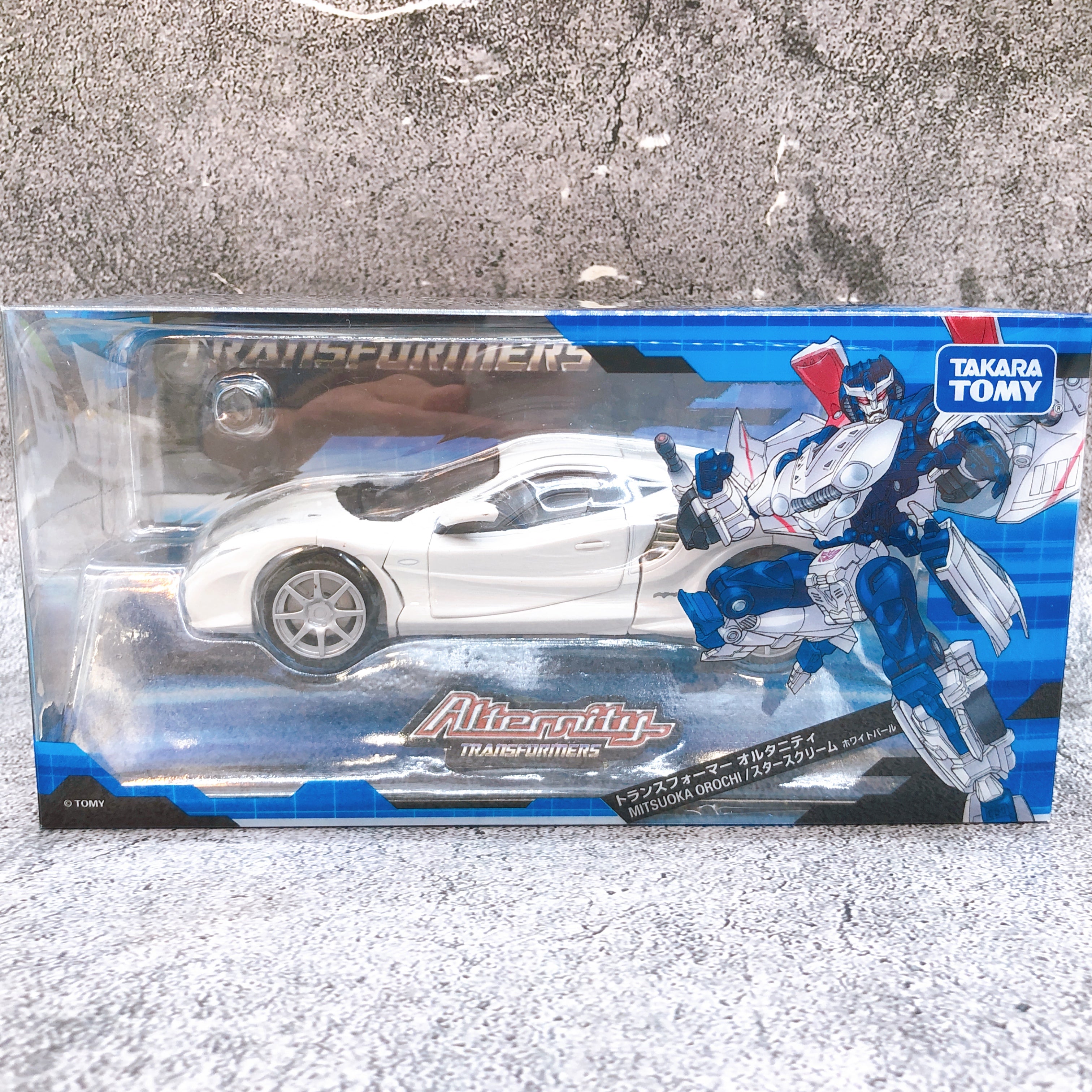 Transformers Alternity Mitsuoka Orochi Starscream White Pearl A-04 Takara Tomy
