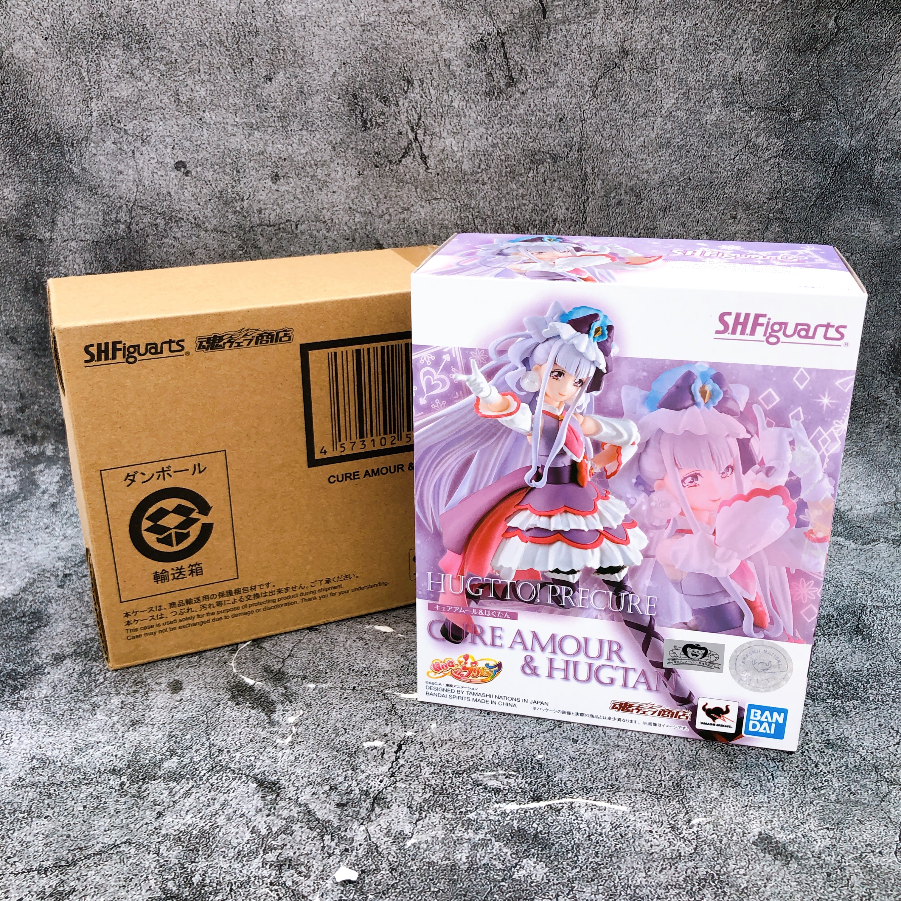 Hugtto! Precure Cure Amour & Hugtan S.H.Figuarts Action Figure Japan Sealed NEW