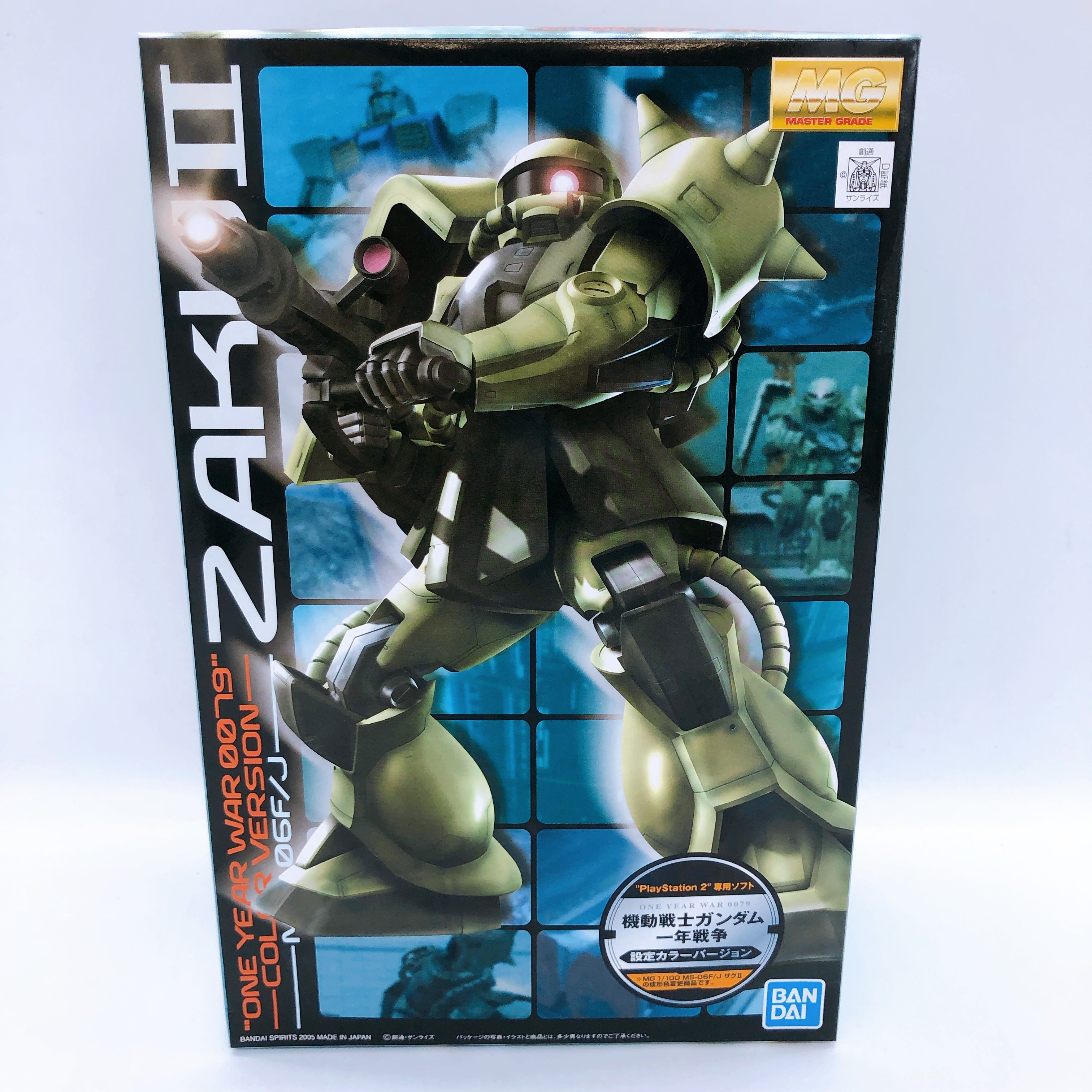 MG 1/100 Zaku II One Year War 0079 Color Ver MS-06F/J Model Kit Bandai Japan NEW