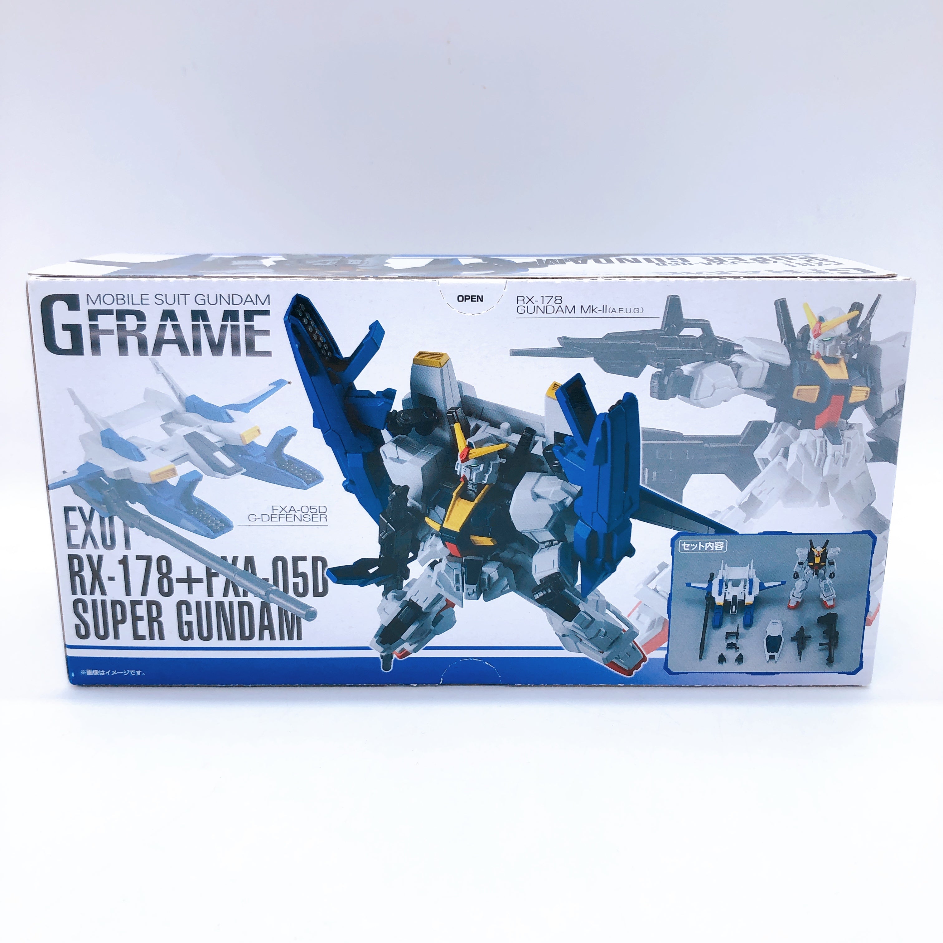 Mobile Suit Gundam G-Frame EX01 RX-178 + FXA-05D Super Gundam Bandai Japan 15+