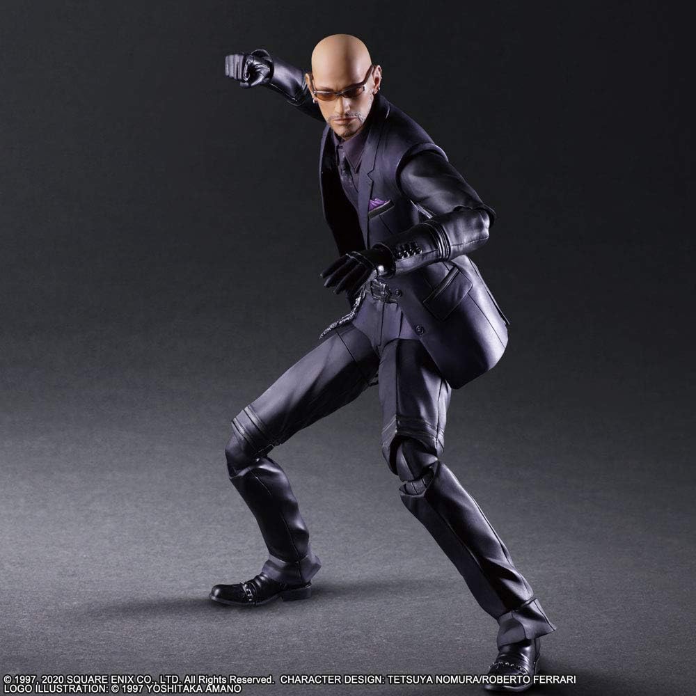 PLAY ARTS Kai Final Fantasy VII Remake Rude Square Enix FF7 Action Figure NEW
