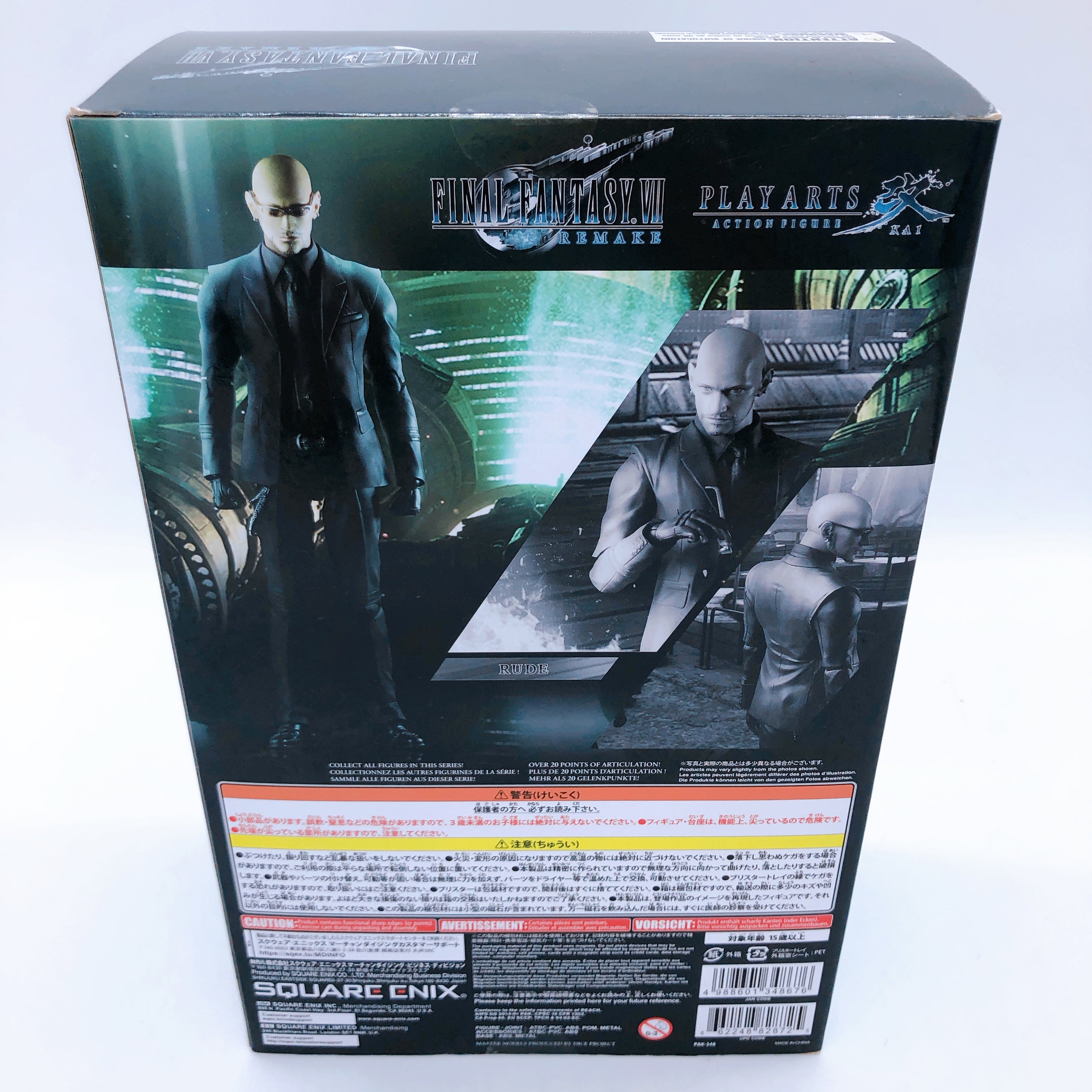 PLAY ARTS Kai Final Fantasy VII Remake Rude Square Enix FF7 Action Figure NEW