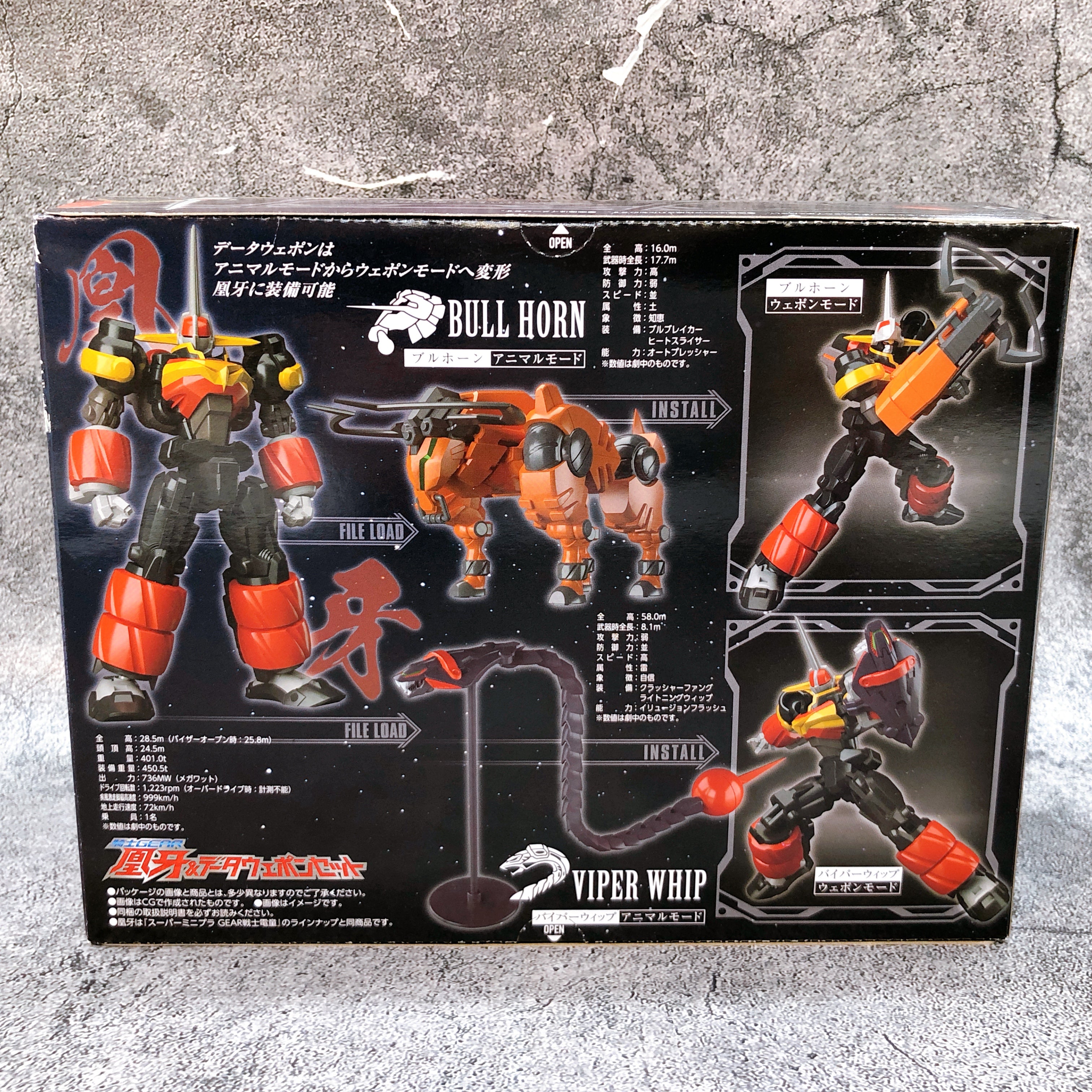 Super Minipla OGER & Data Weapon Set Gear Fighter Dendoh Model Kit Bandai NEW