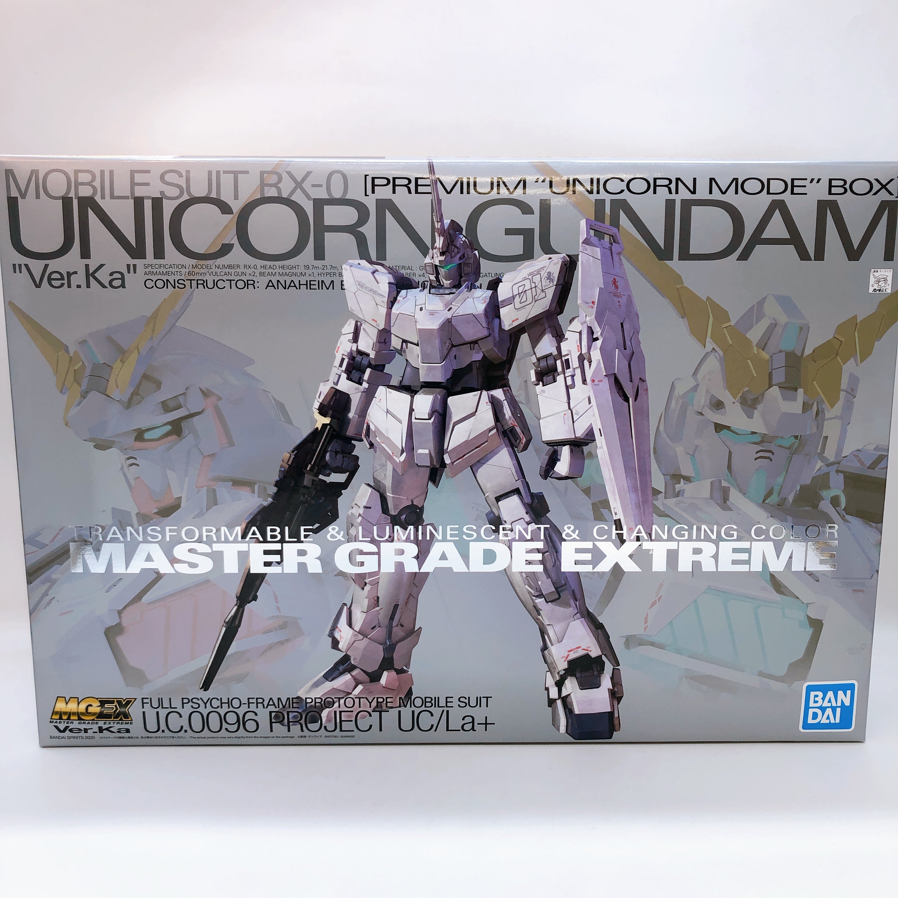 MGEX 1/100 Unicorn Gundam Ver.Ka Premium Unicorn Mode Box