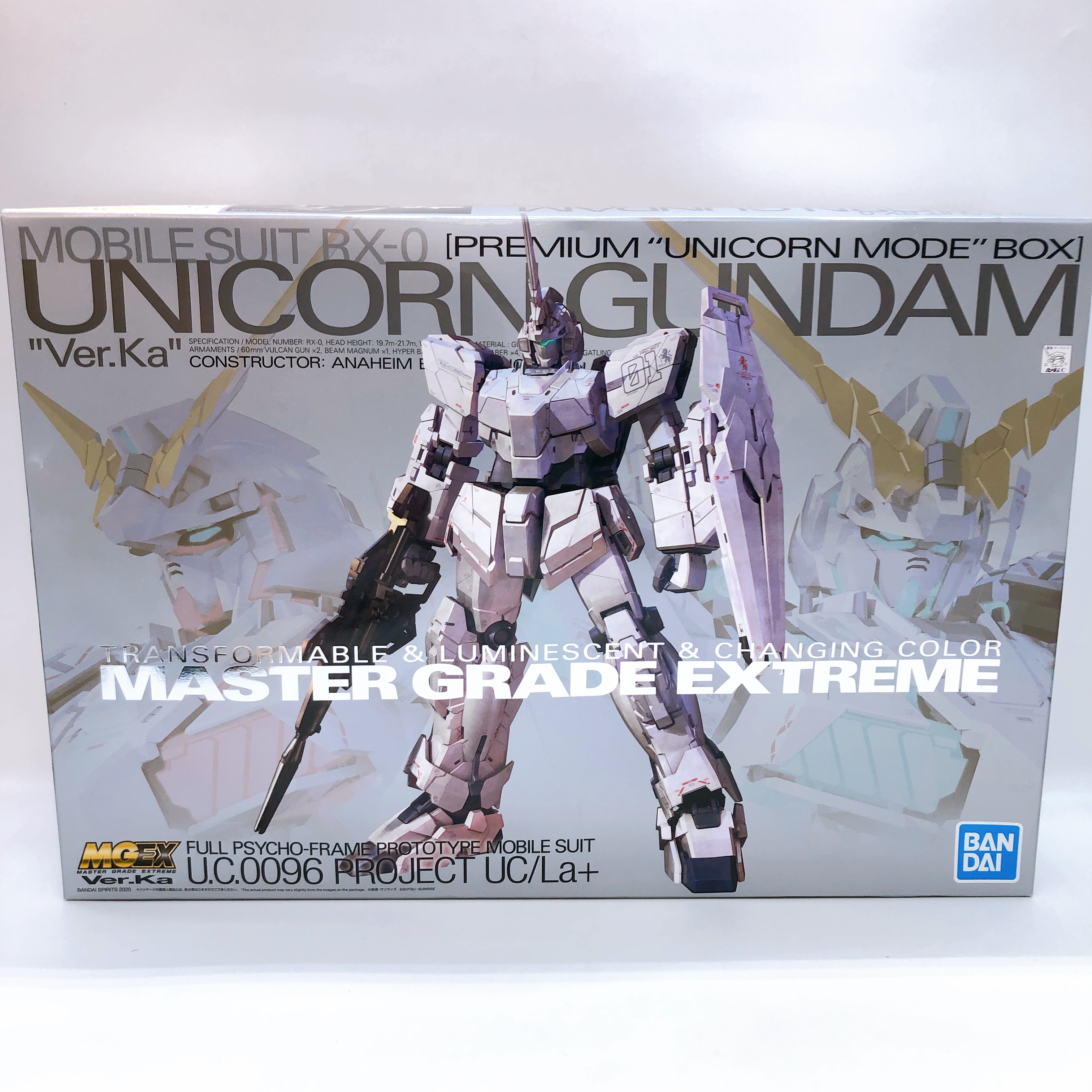 MGEX 1/100 Unicorn Gundam Ver.Ka Premium Unicorn Mode Box Kit Bandai Japan NEW