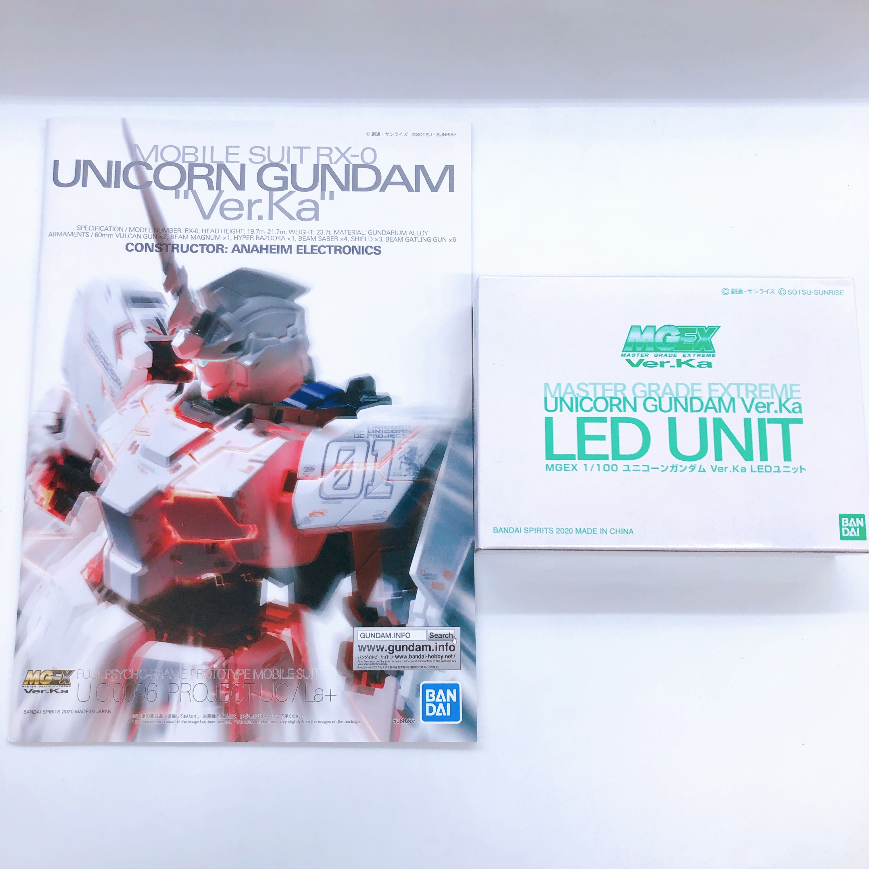 MGEX 1/100 Unicorn Gundam Ver.Ka Premium Unicorn Mode Box Kit Bandai Japan NEW