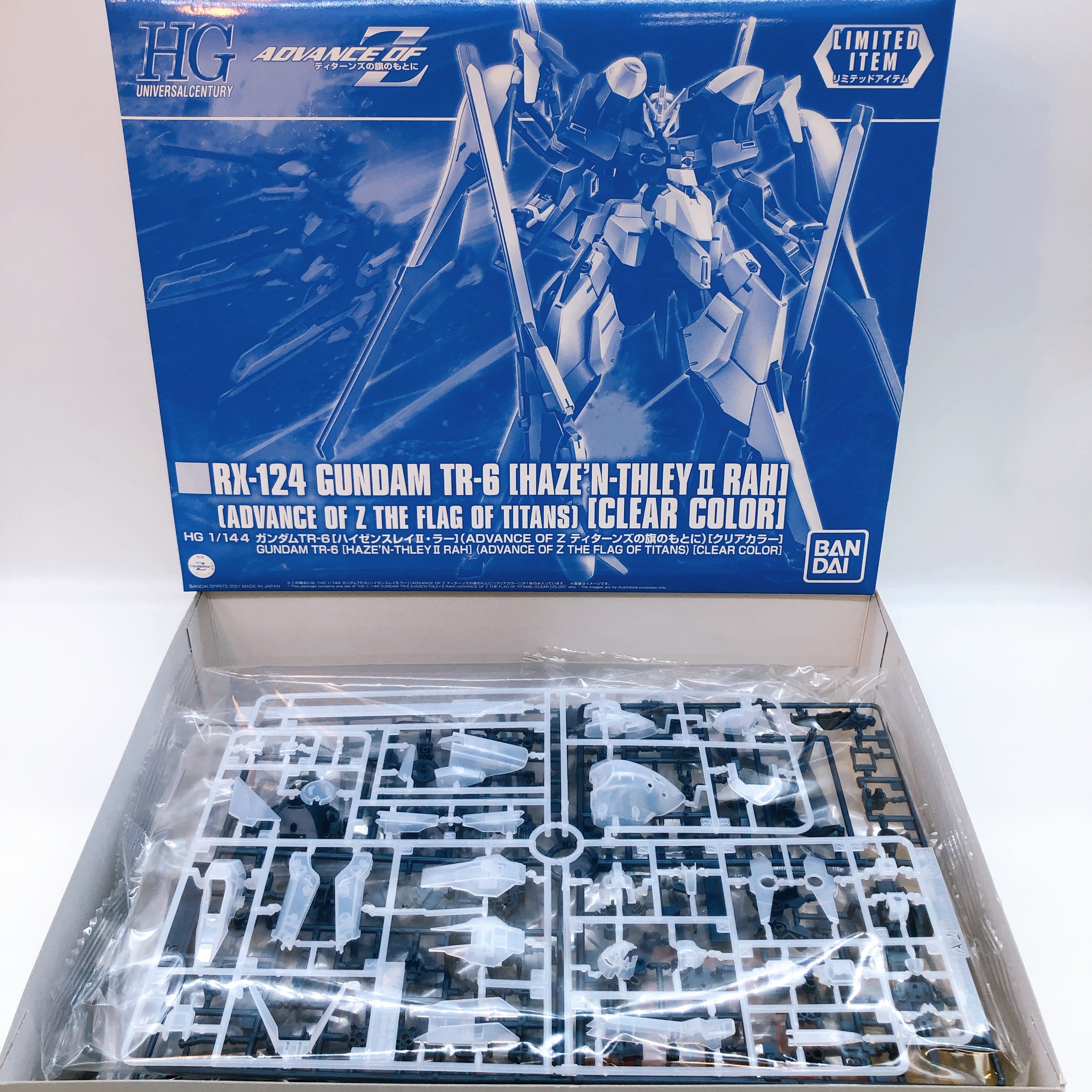HG 1/144 Gundam TR-6 HAZE'N-THLEY II RAH Clear Color RX-124 Model Kit Bandai NEW