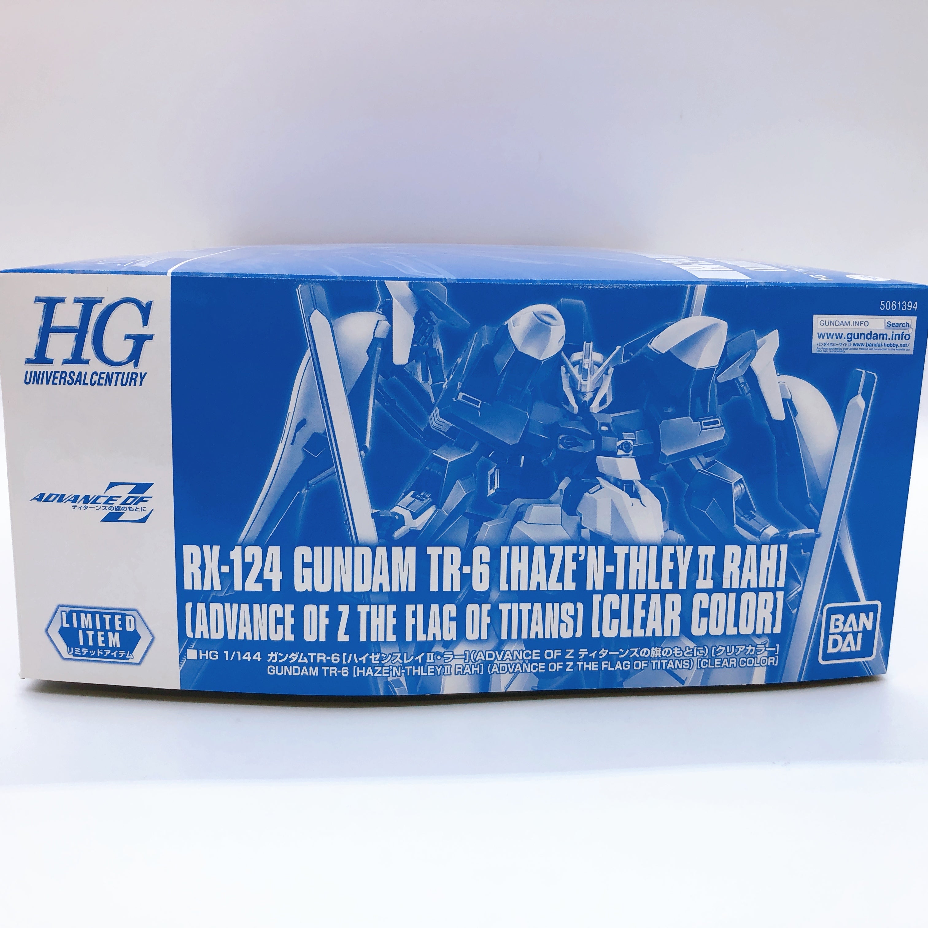 HG 1/144 Gundam TR-6 HAZE'N-THLEY II RAH Clear Color RX-124 Model Kit Bandai NEW