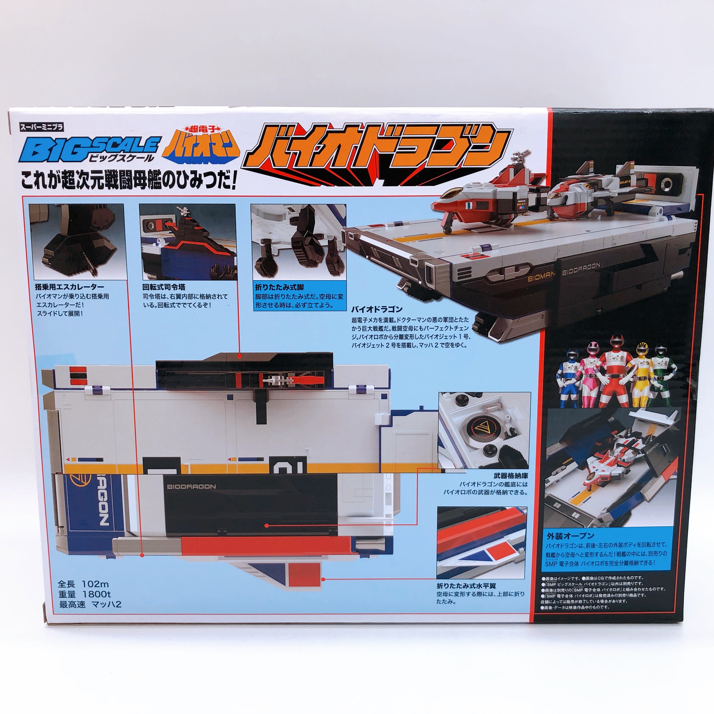 Super Minipla Big Scale BIO DRAGON Bioman Shokugan Model Kit Premium Bandai NEW