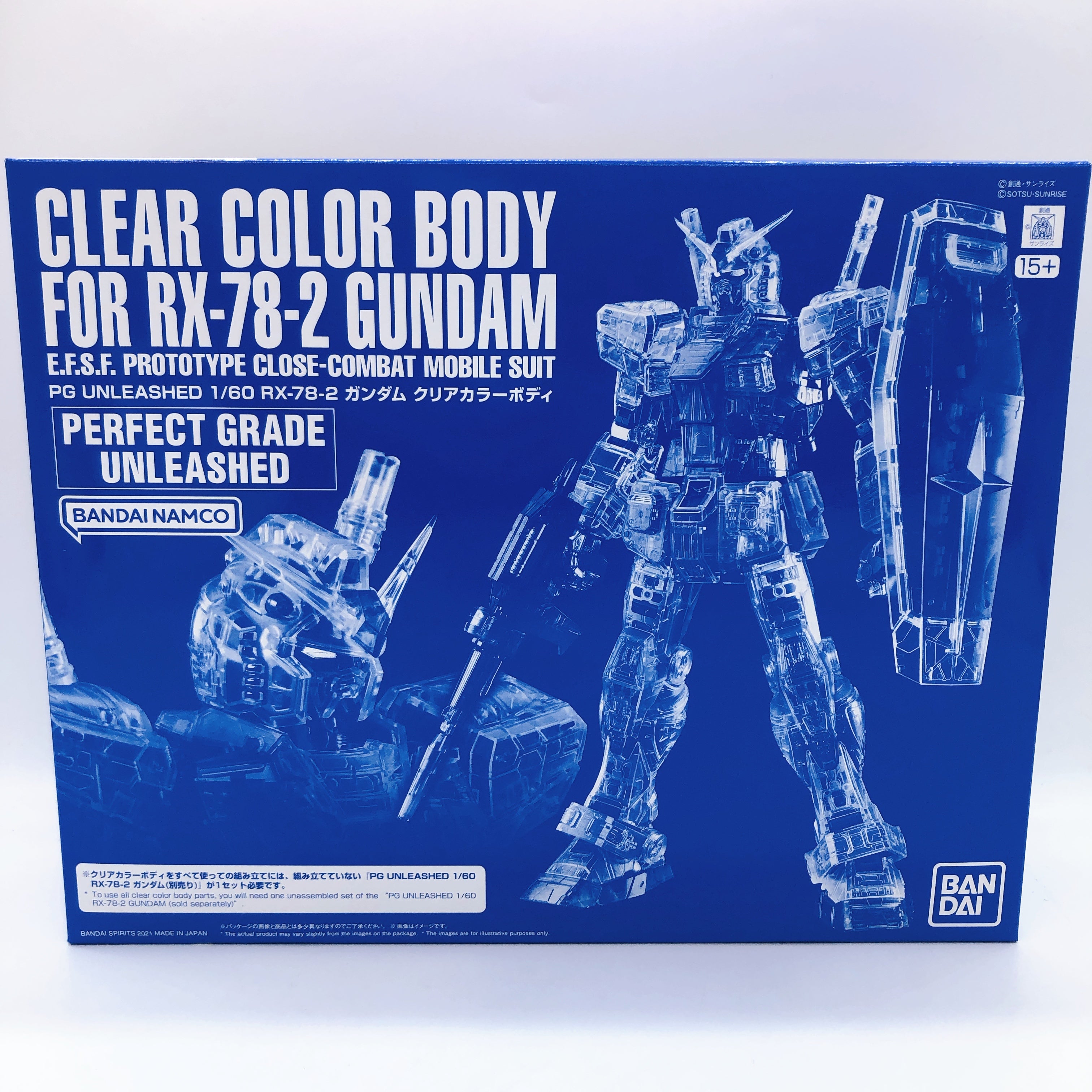 PG UNLEASHED 1/60 Clear Color Body for RX-78-2 GUNDAM Model Kit Premium Bandai