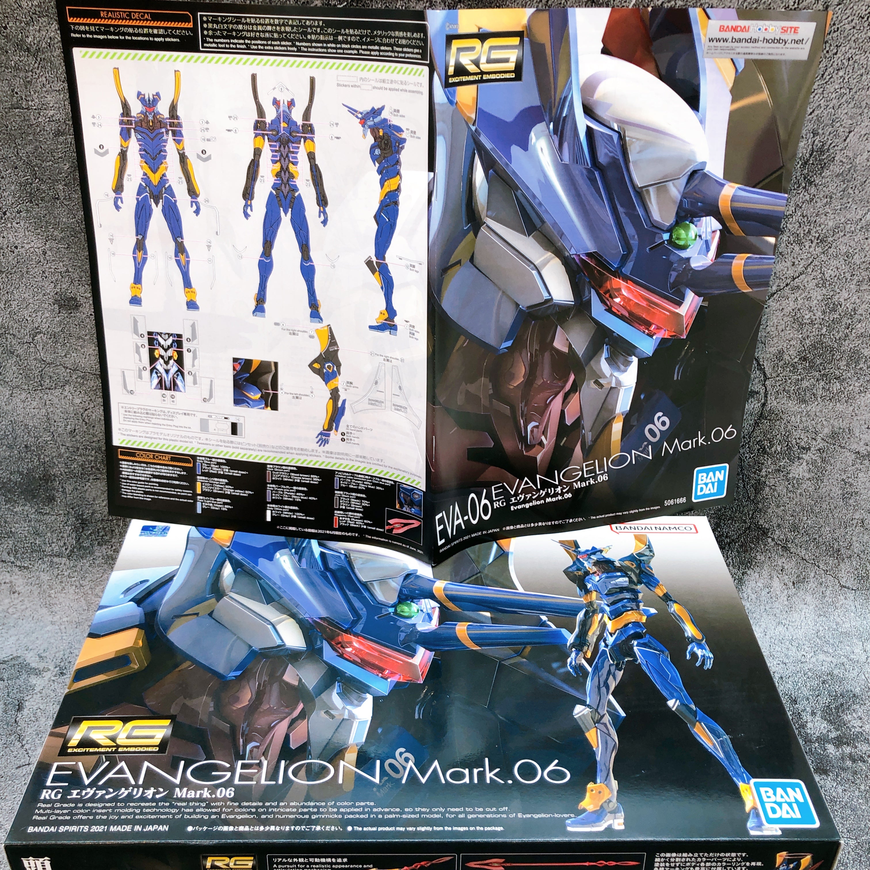 RG Evangelion Mark.06 Neon Genesis Evangelion Model Kit Bandai from Japan NEW