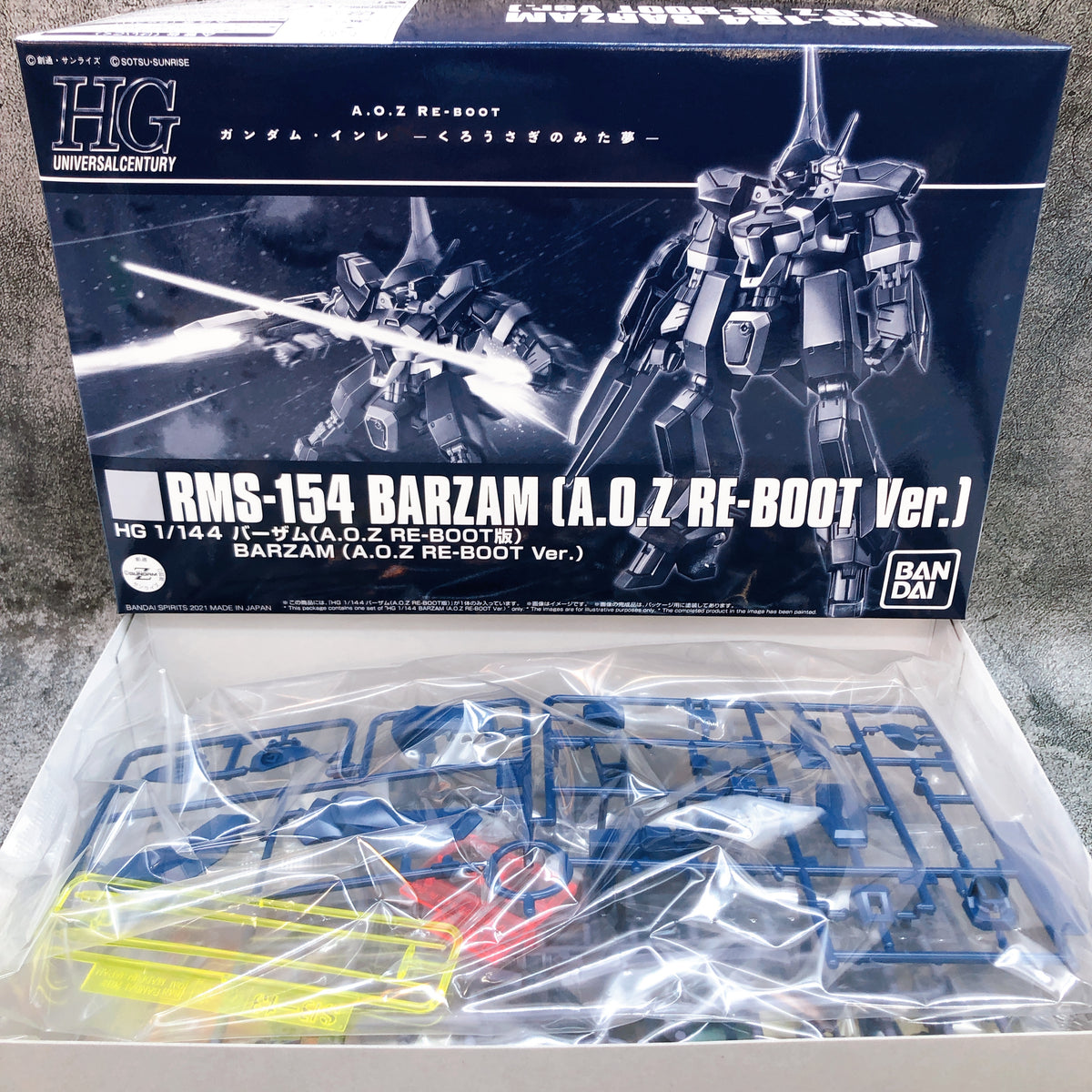 HG 1/144 Barzam A.O.Z Re-Boot Ver. RMS-154 Model Kit Premium Bandai NEW FASTSHIP