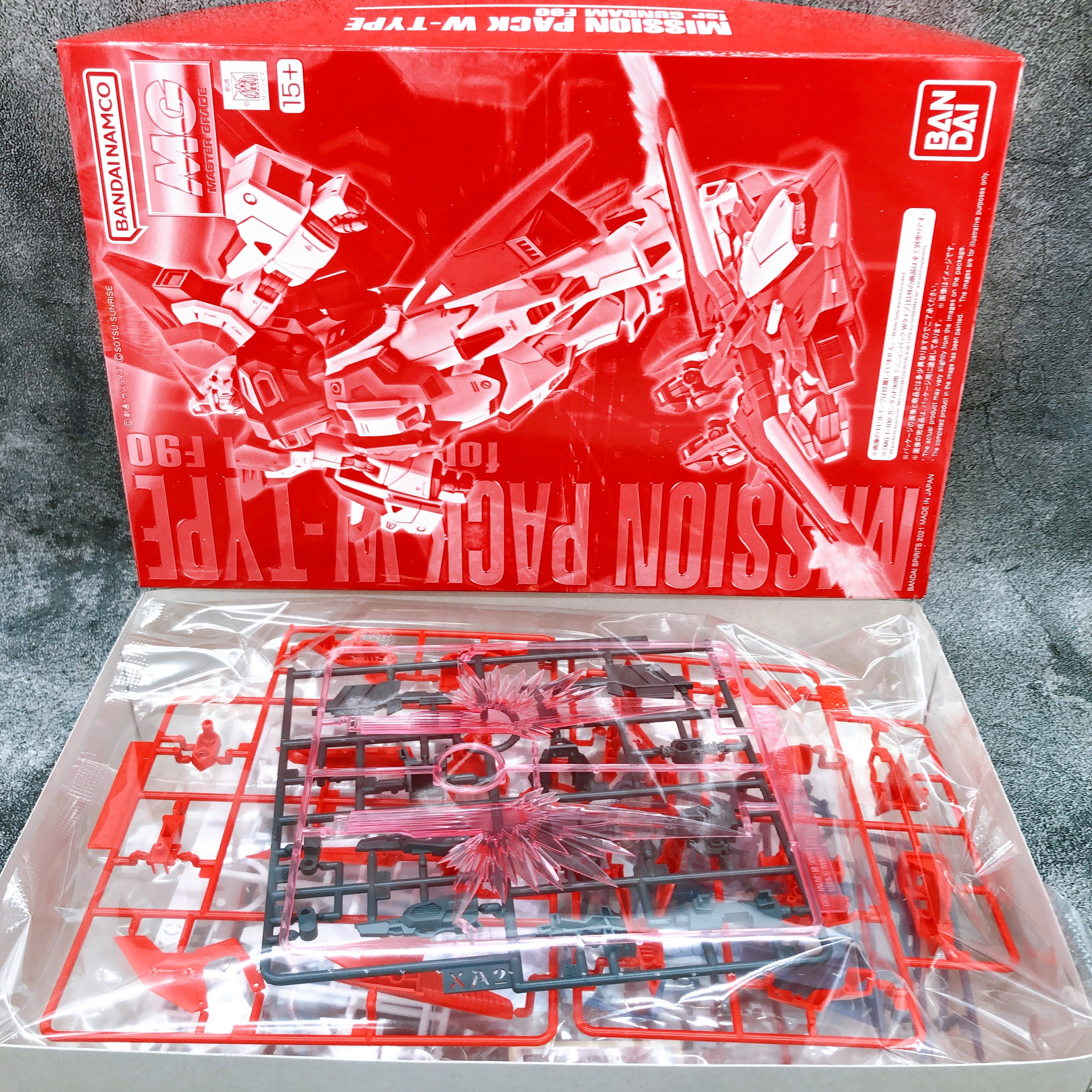 MG 1/100 Gundam F90 Mission Pack W Type Gunpla Model Kit Premium Bandai FASTSHIP