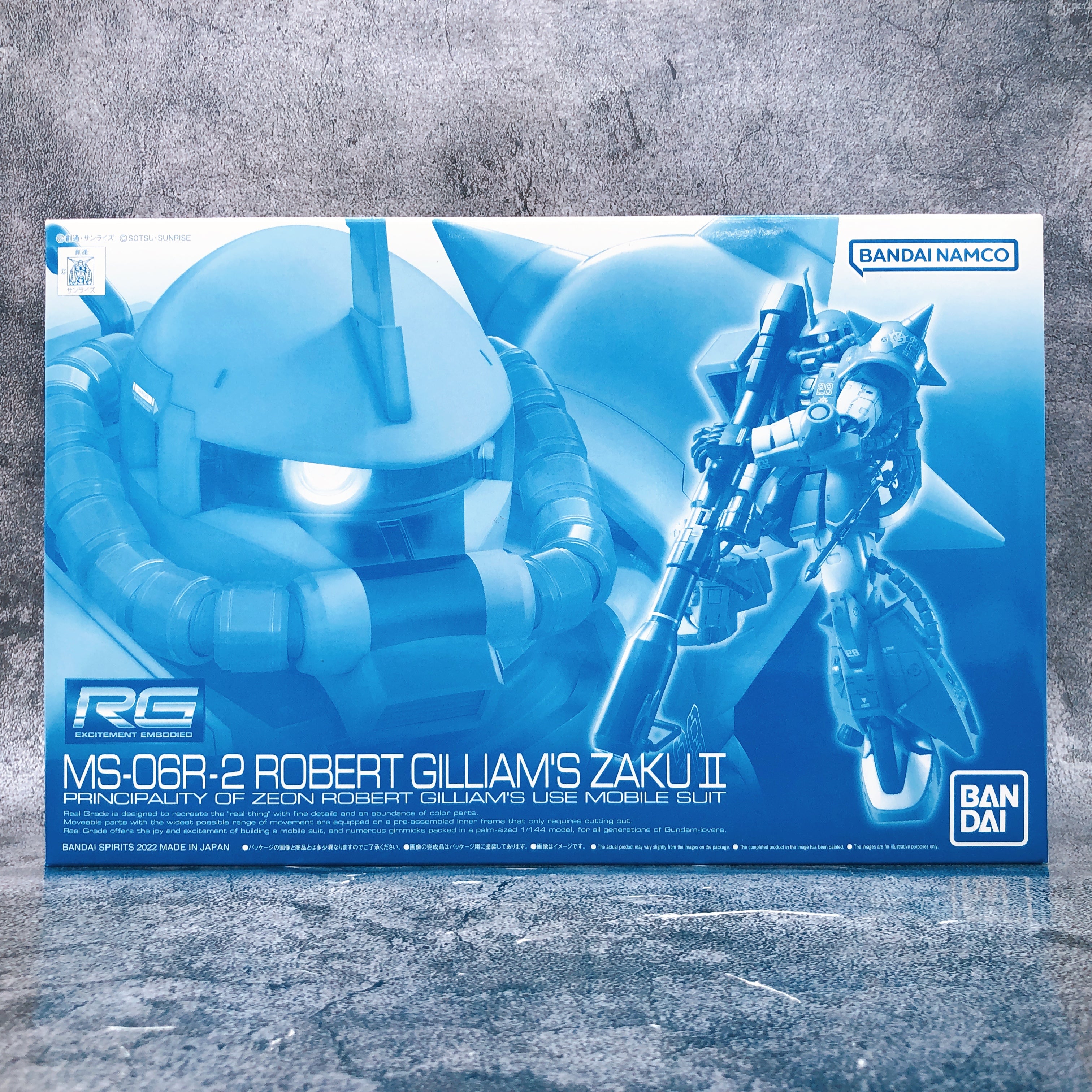 RG 1/144 Robert Gilliam's Zaku II MS-06R-2 Model Kit Premium Bandai NEW FASTSHIP