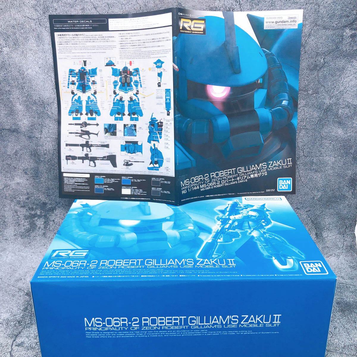 RG 1/144 Robert Gilliam's Zaku II MS-06R-2 Model Kit Premium Bandai NEW FASTSHIP