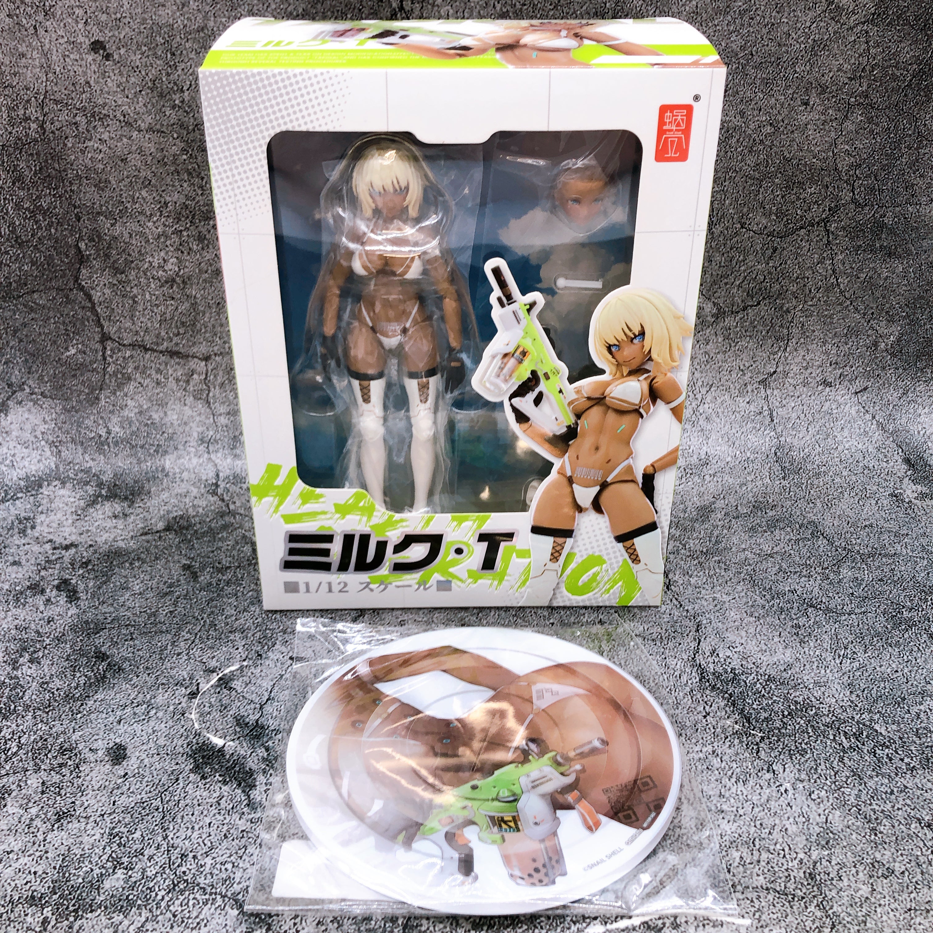 (w/Bonus) Tapigal Milk T Action Figure 1/12 Scale Snail Shell FASTSHIP Japan NEW