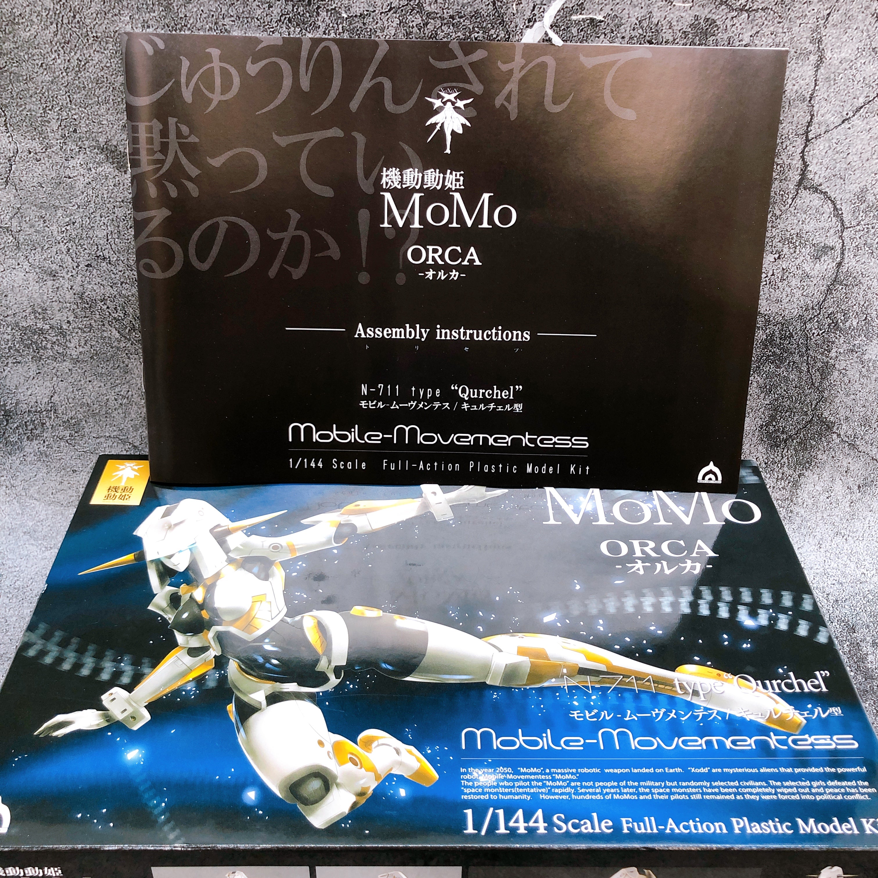 Mobile Movementess MoMo ORCA N-711 type Qurchel 1/144 Model Kit Invasion Robot
