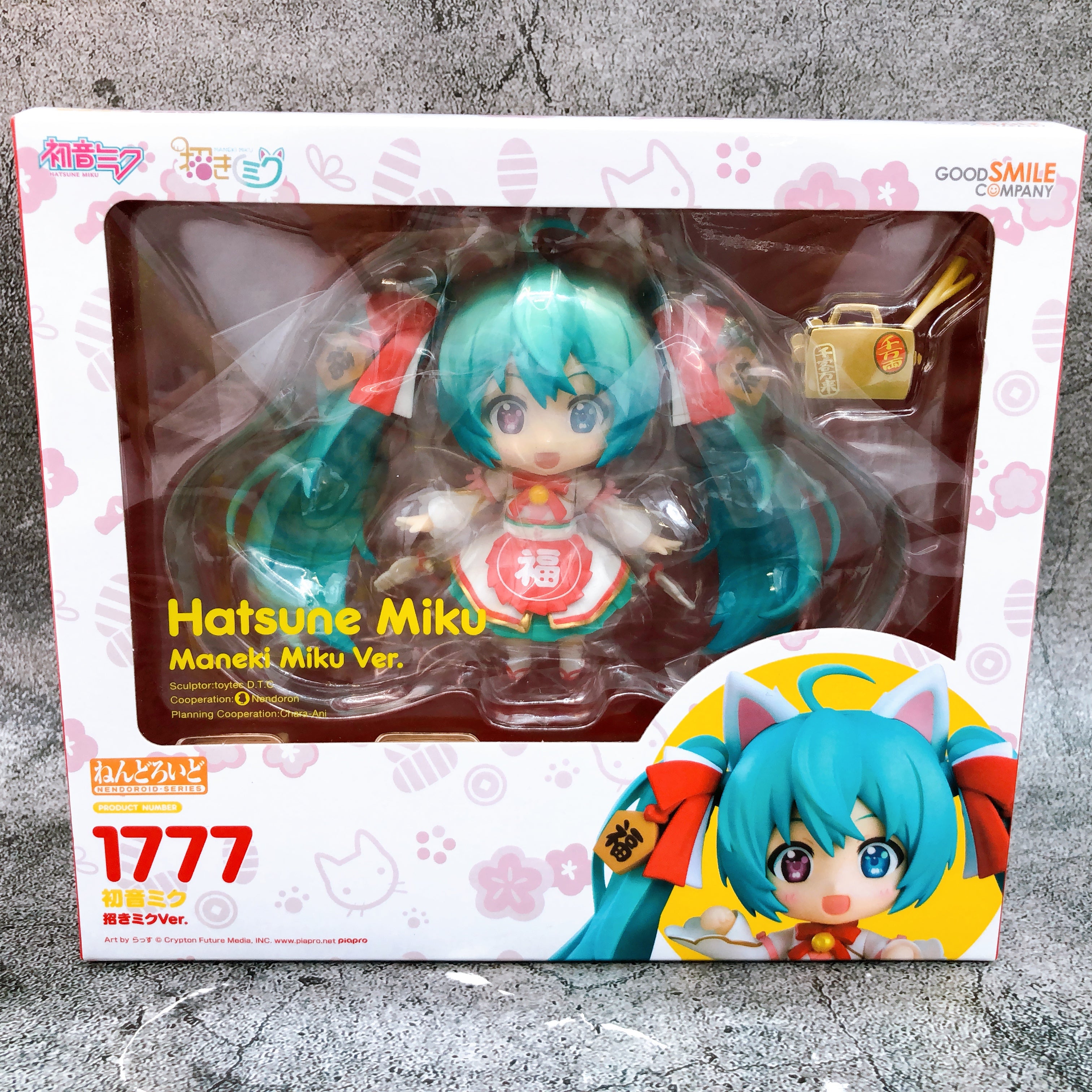 (w/Bonus) Hatsune Miku Maneki Ver. Nendoroid 1777 Action Figure Sealed Japan