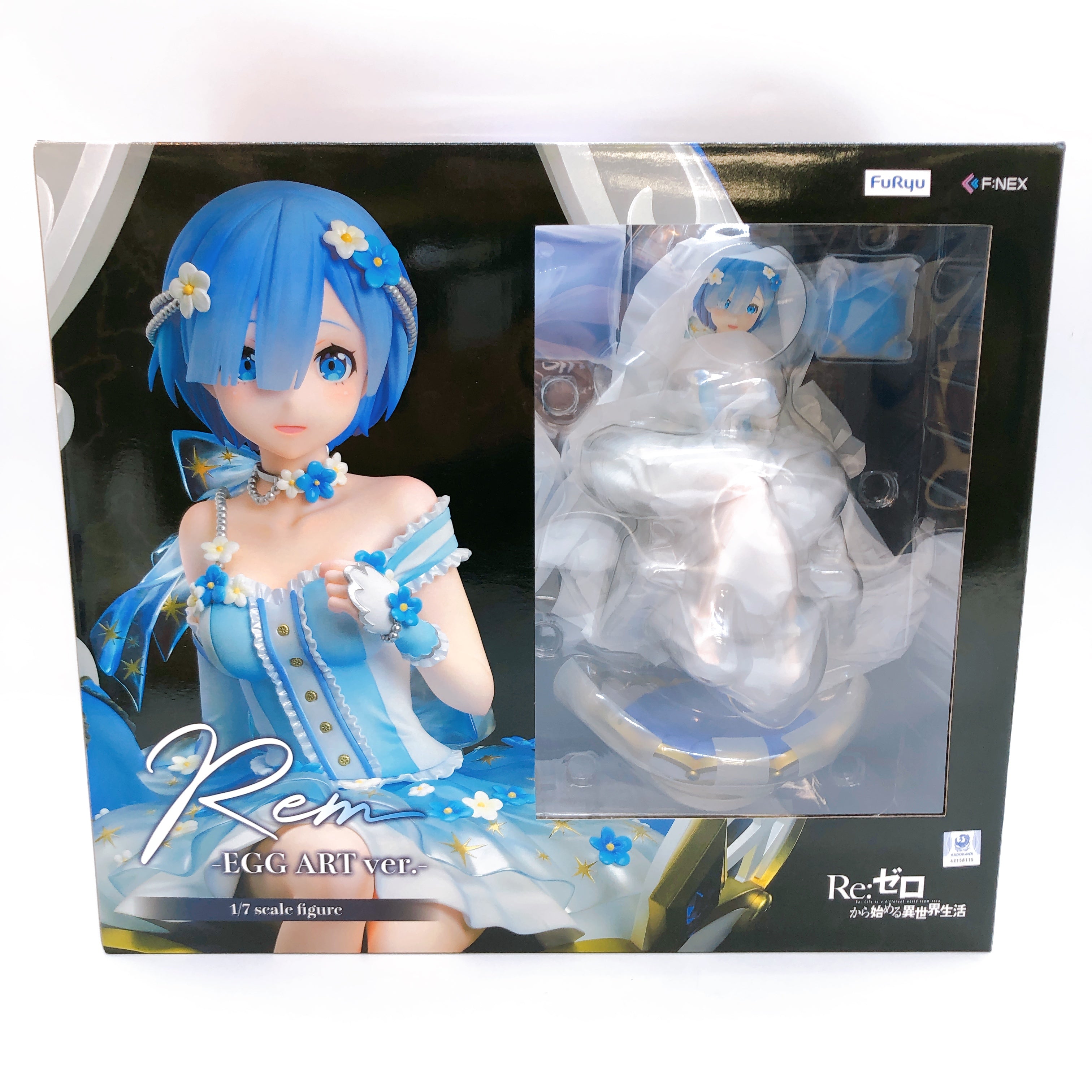 Re:Zero Rem Egg Art ver. 1/7 Scale Figure 15+ F:NEX Limited FuRyu Japan AUTHENTIC