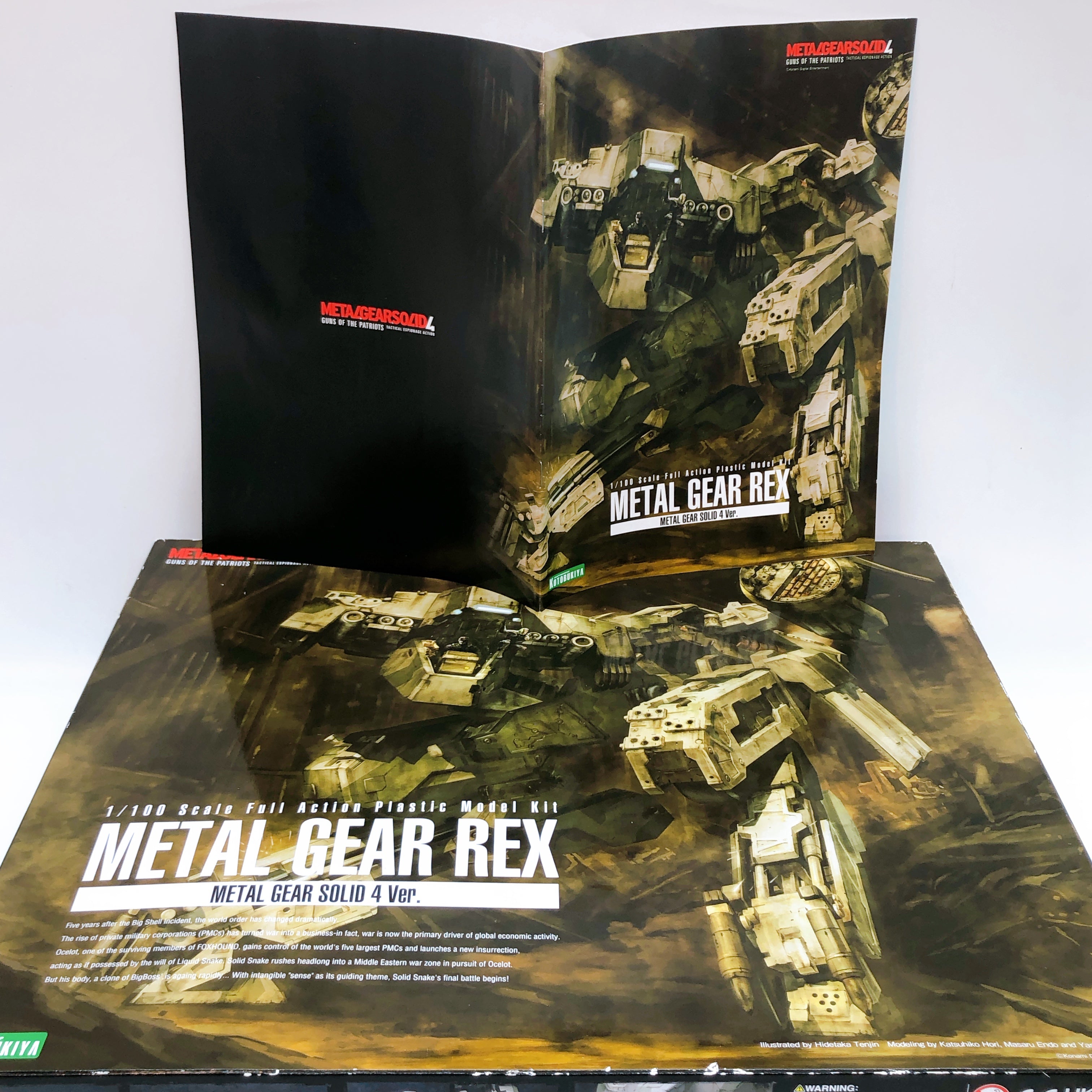 KOTOBUKIYA Metal Gear REX METAL GEAR SOLID 4 Ver 1/100 Scale Model Kit Japan