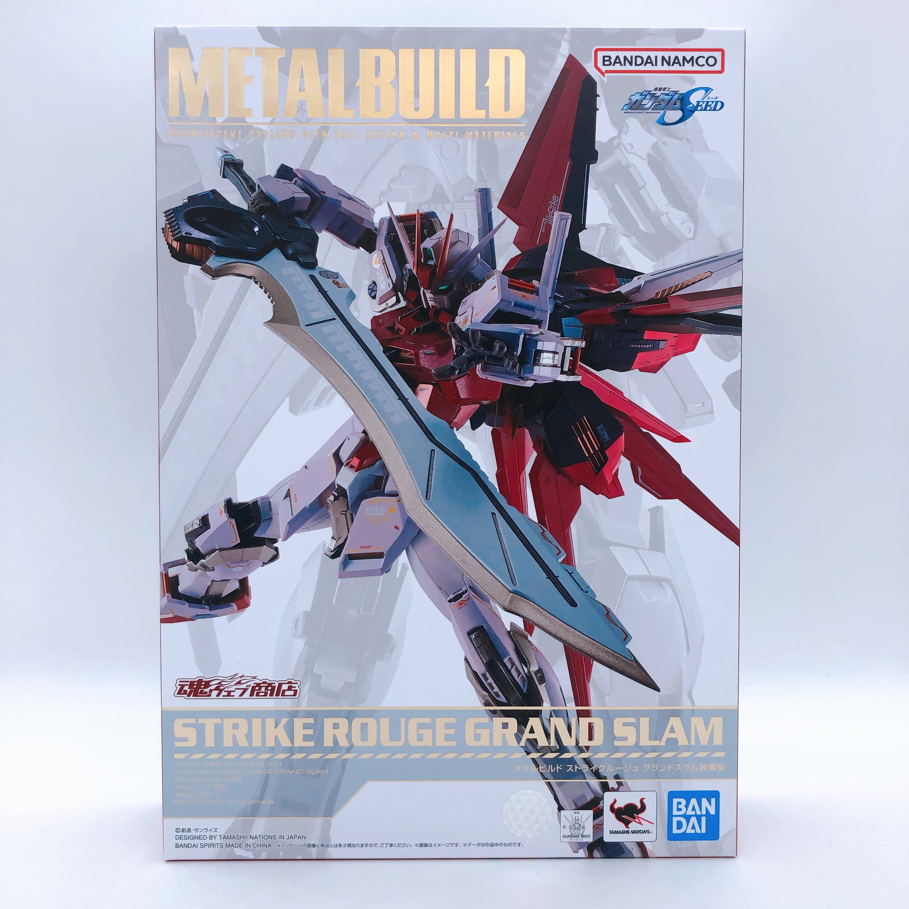 METAL BUILD Strike Rouge Grand Slam Gundam Seed Action Figure Bandai NEW