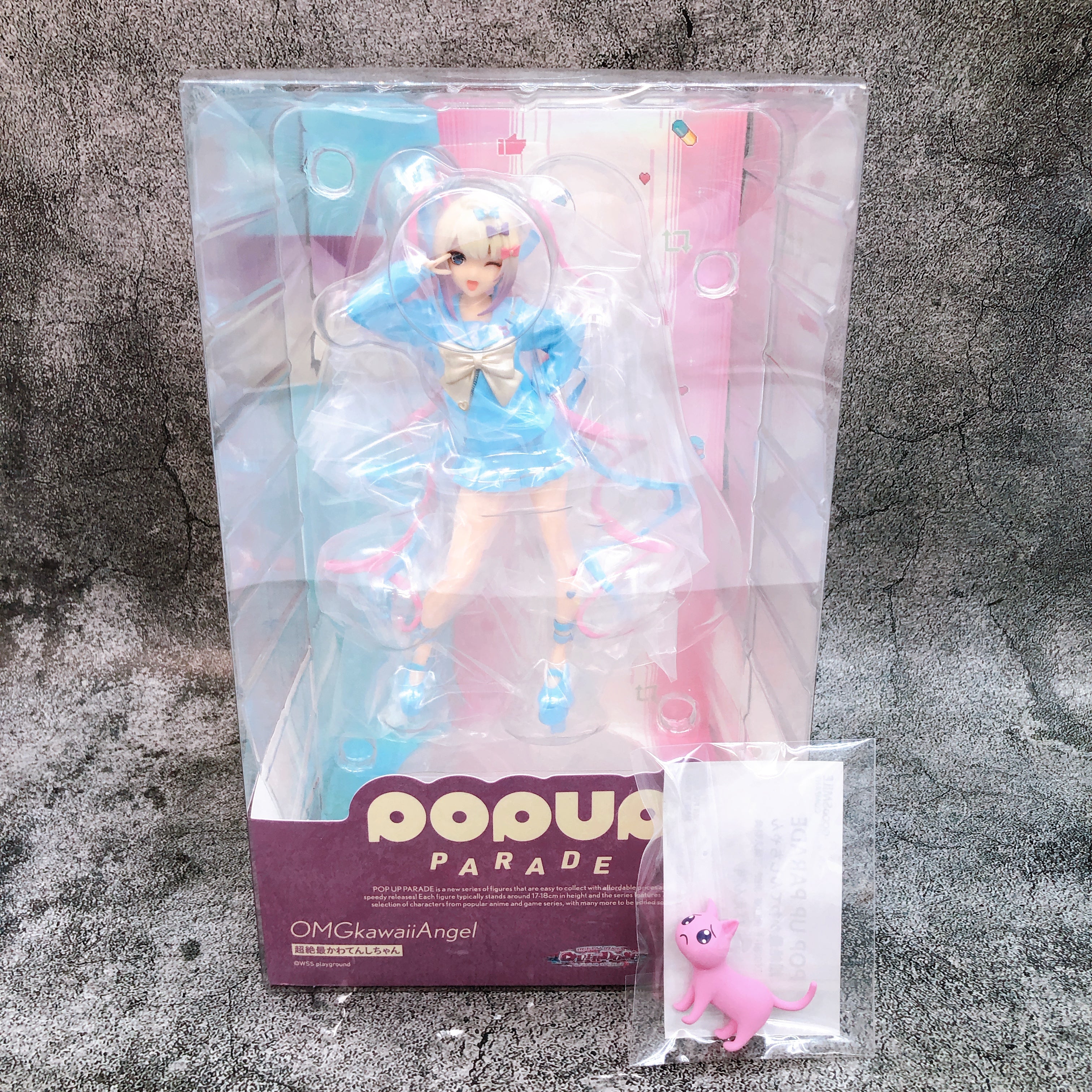 NEEDY GIRL OVERDOSE OMG Kawaii Angel Pop Up Parade PVC Figure with Bonus Cat