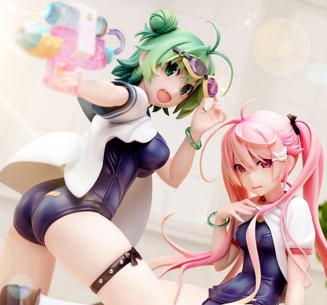 NATIVE Sukumizu Midori & Pink by Poyoyon Rock 1/5.5 Scale PVC Figure NEW