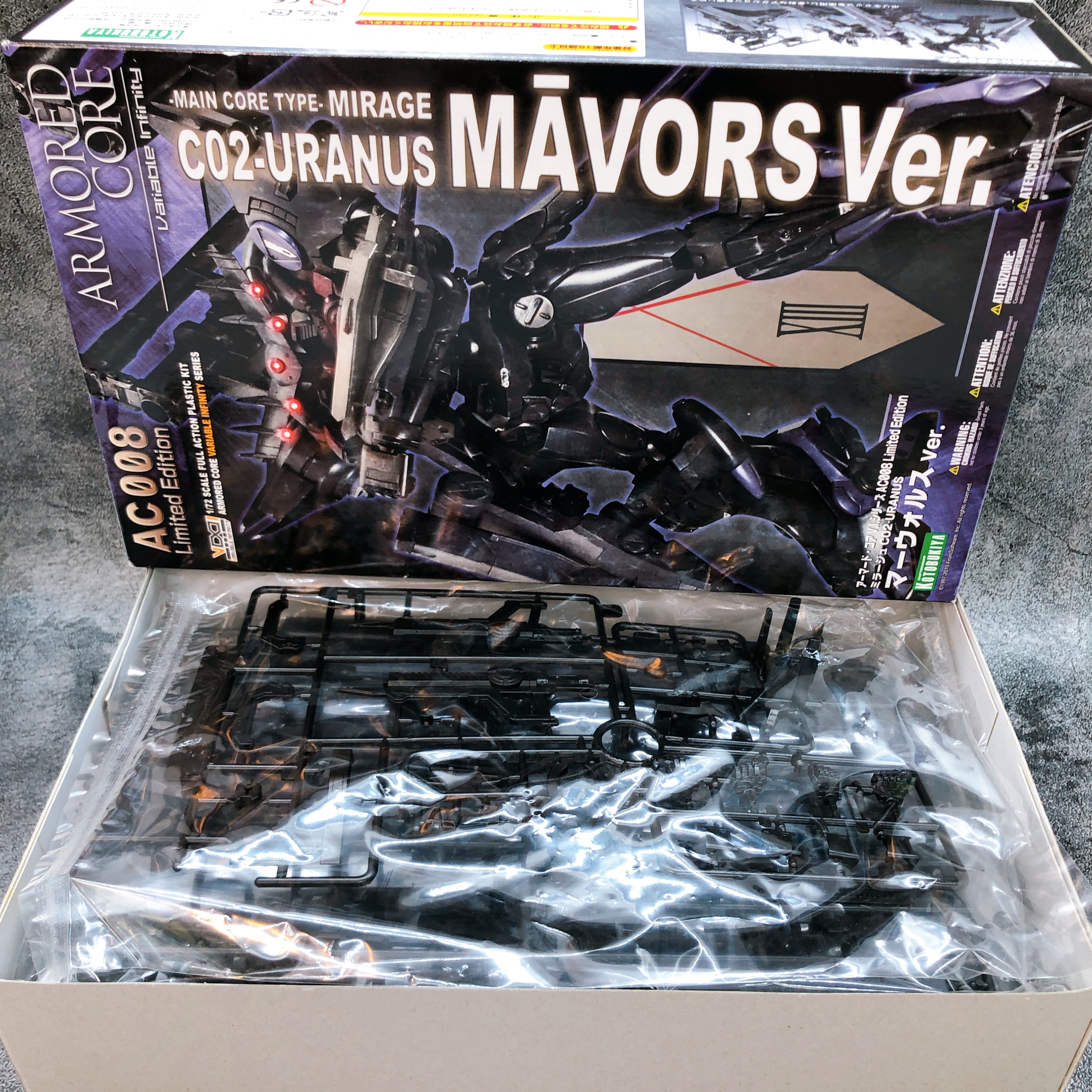 Armored Core MIRAGE C02-URANUS MAVORS Ver. 1/72 Limited Model Kit KOTOBUKIYA NEW