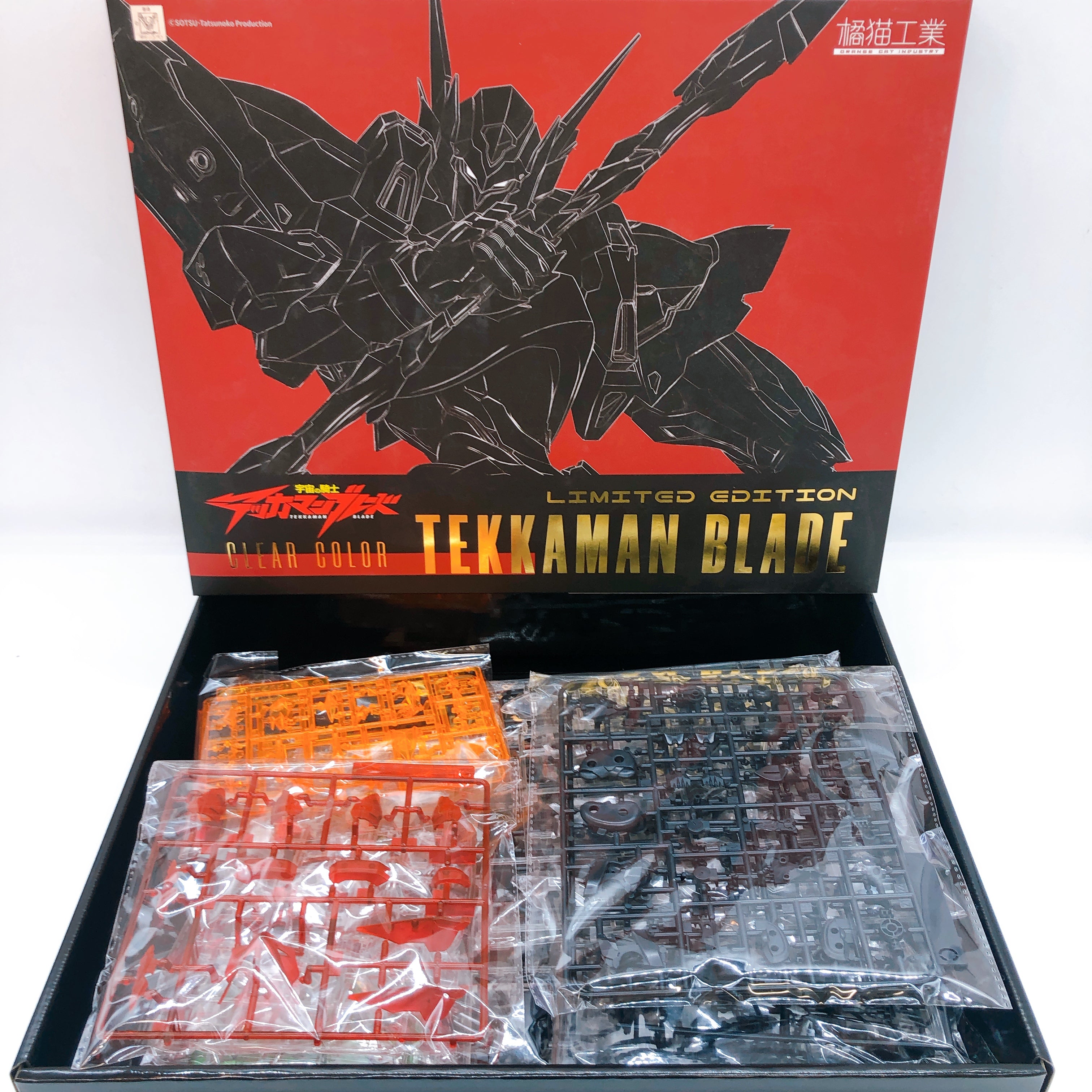 WAVE Tekkaman Blade Clear Color Plastic Model Kit Orange Cat Industry Japan NEW