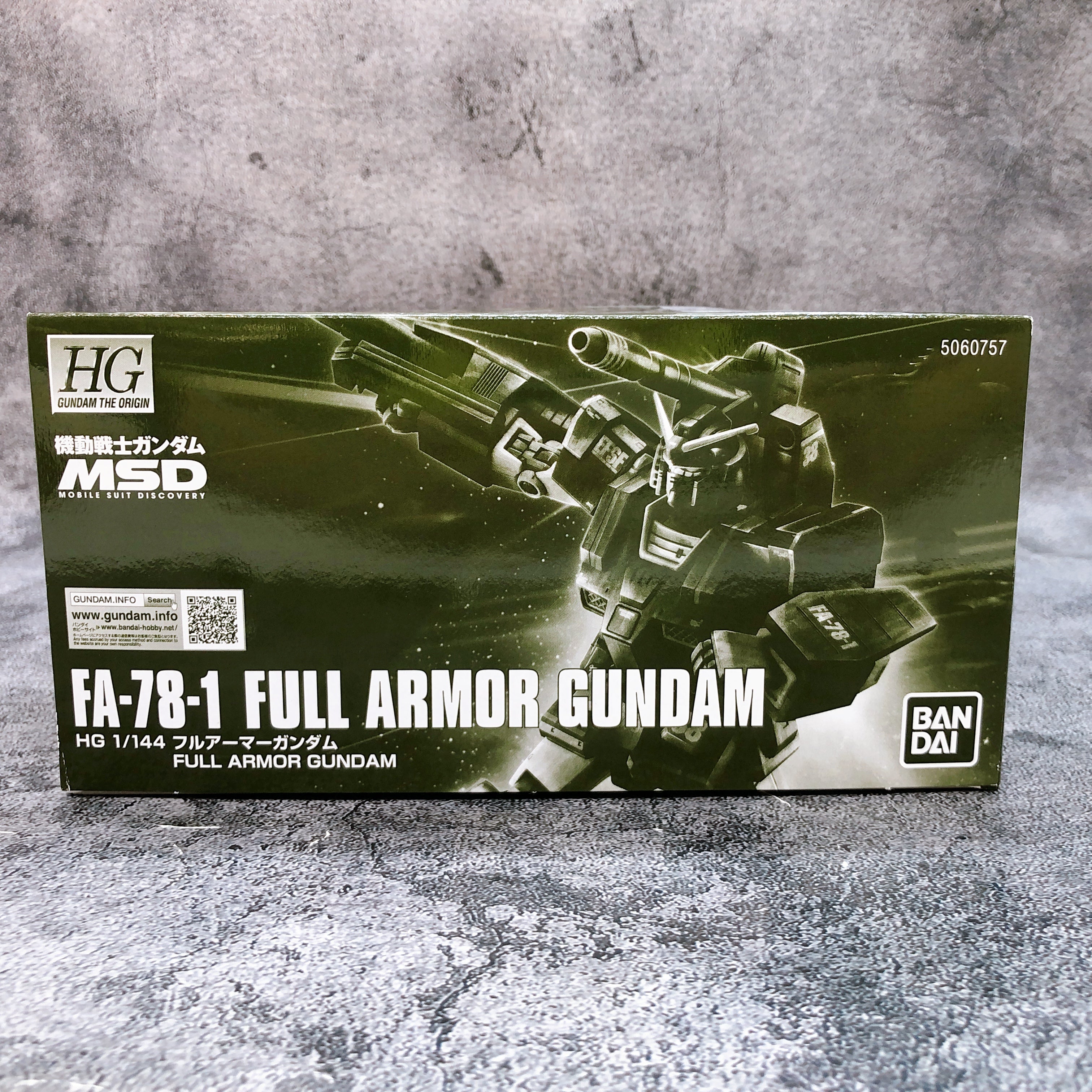HG 1/144 Full Armor Gundam FA-78-1 Gundam MSD Model Kit Premium Bandai Japan NEW