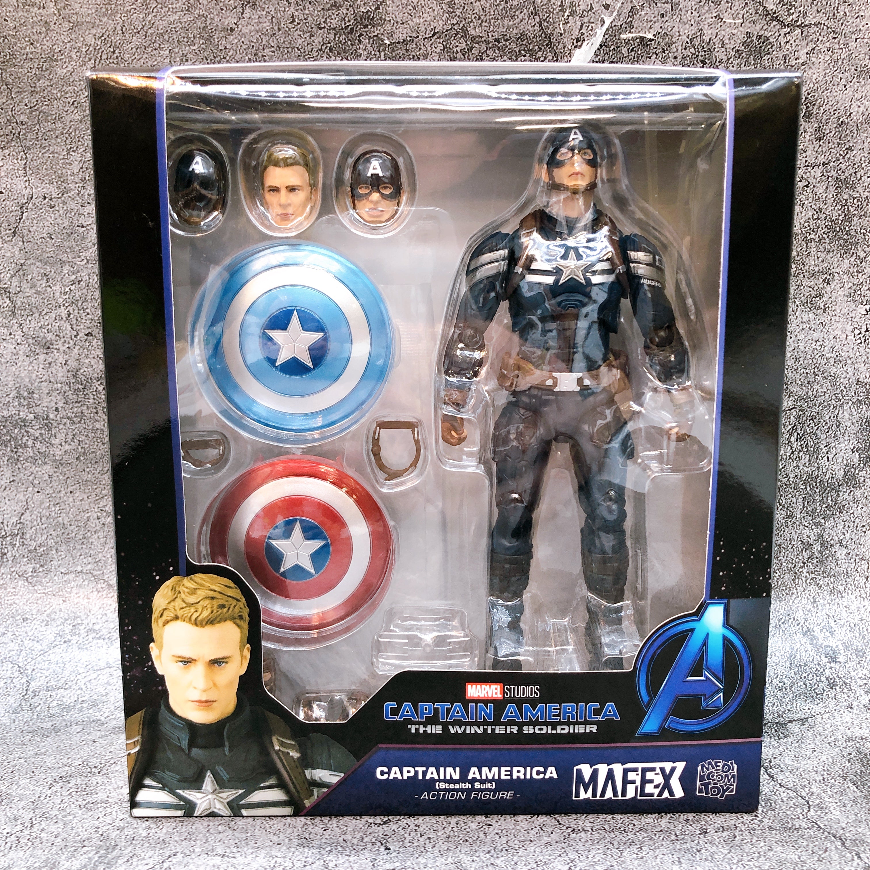 Marvel Captain America Stealth Suit Action Figure MAFEX No.202 Medicom Toy Japan