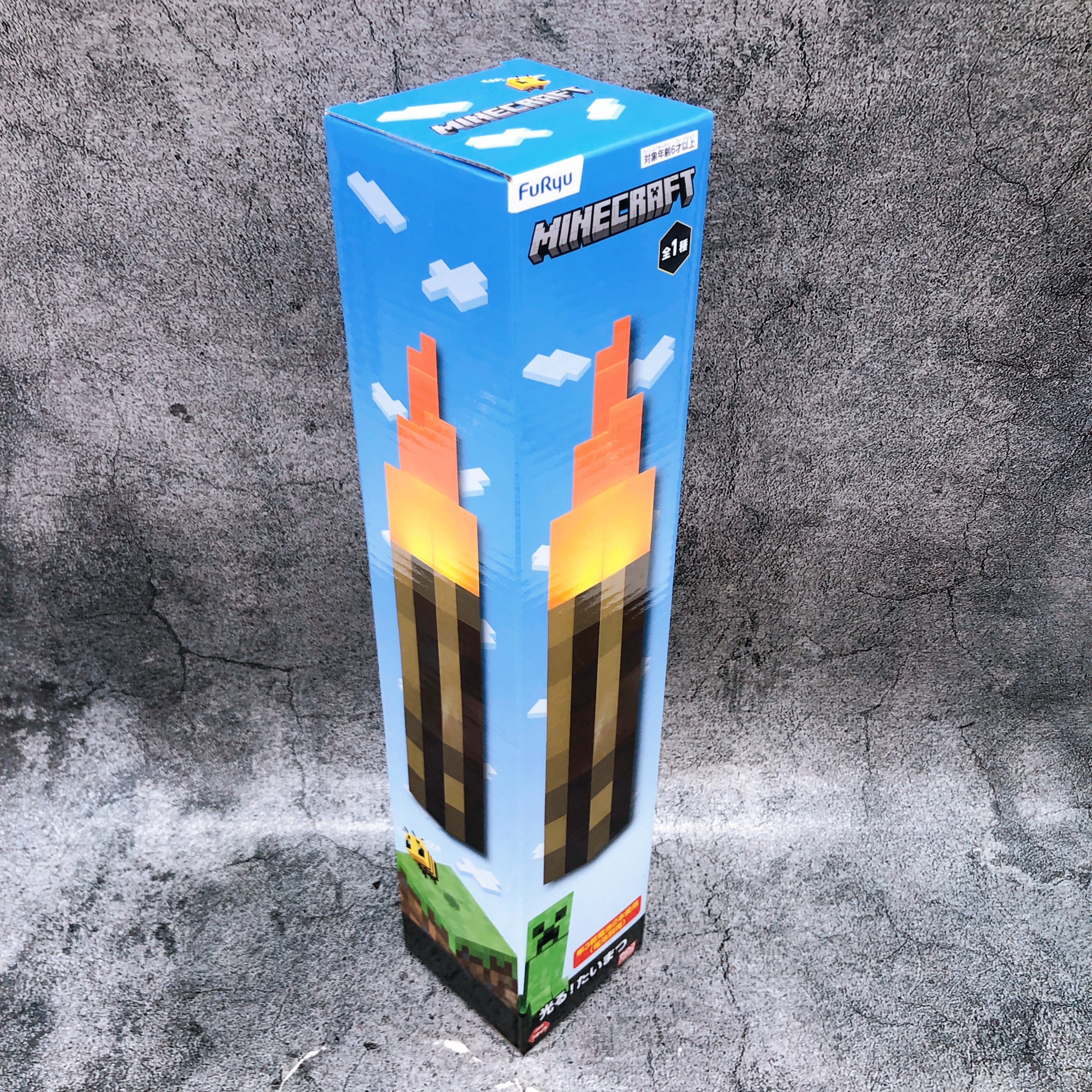 Minecraft Light Up Torch Figure FuRyu Japan Sealed NEW