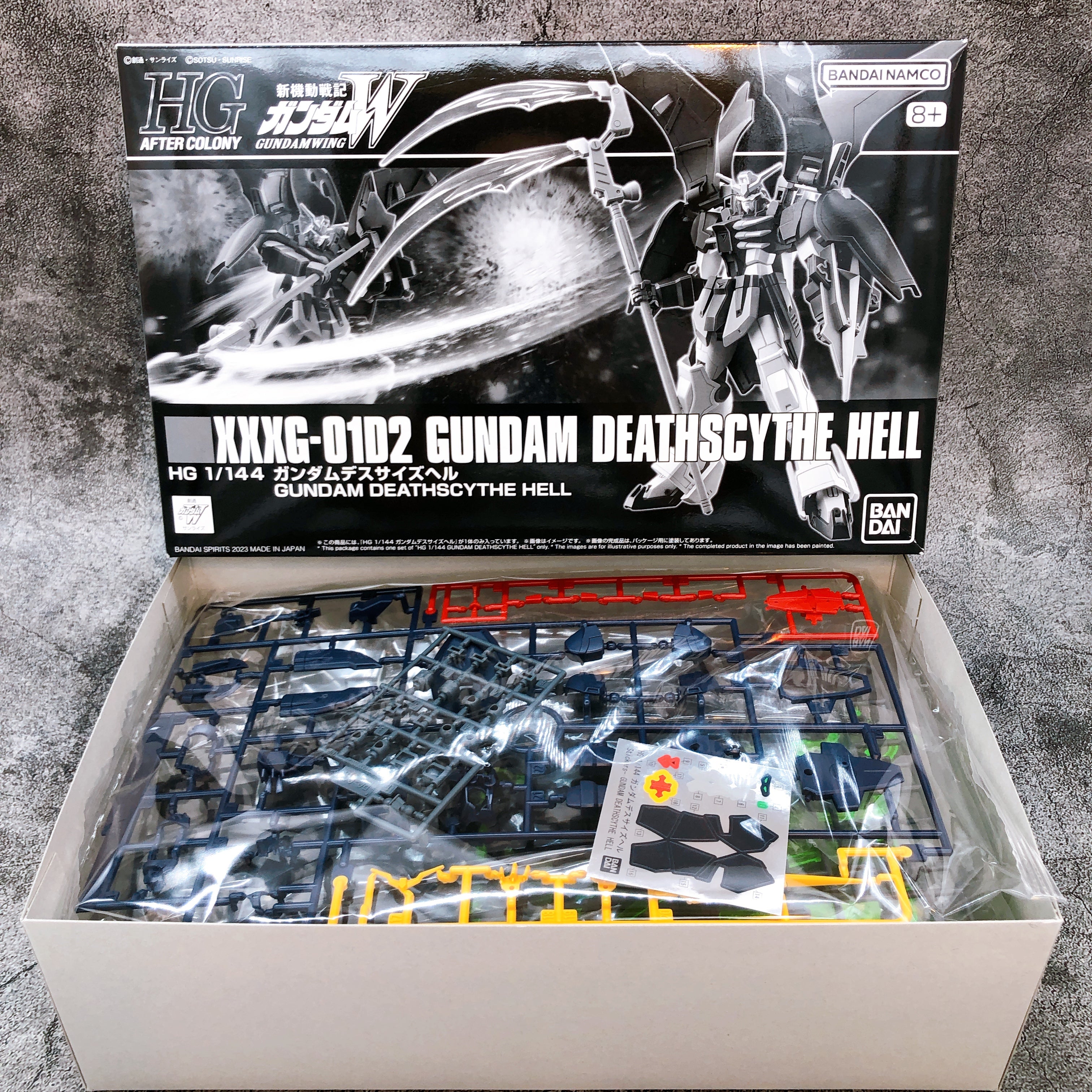 HG 1/144 Gundam Deathscythe Hell XXXG-01D2 Premium Bandai Gunpla Model Kit NEW