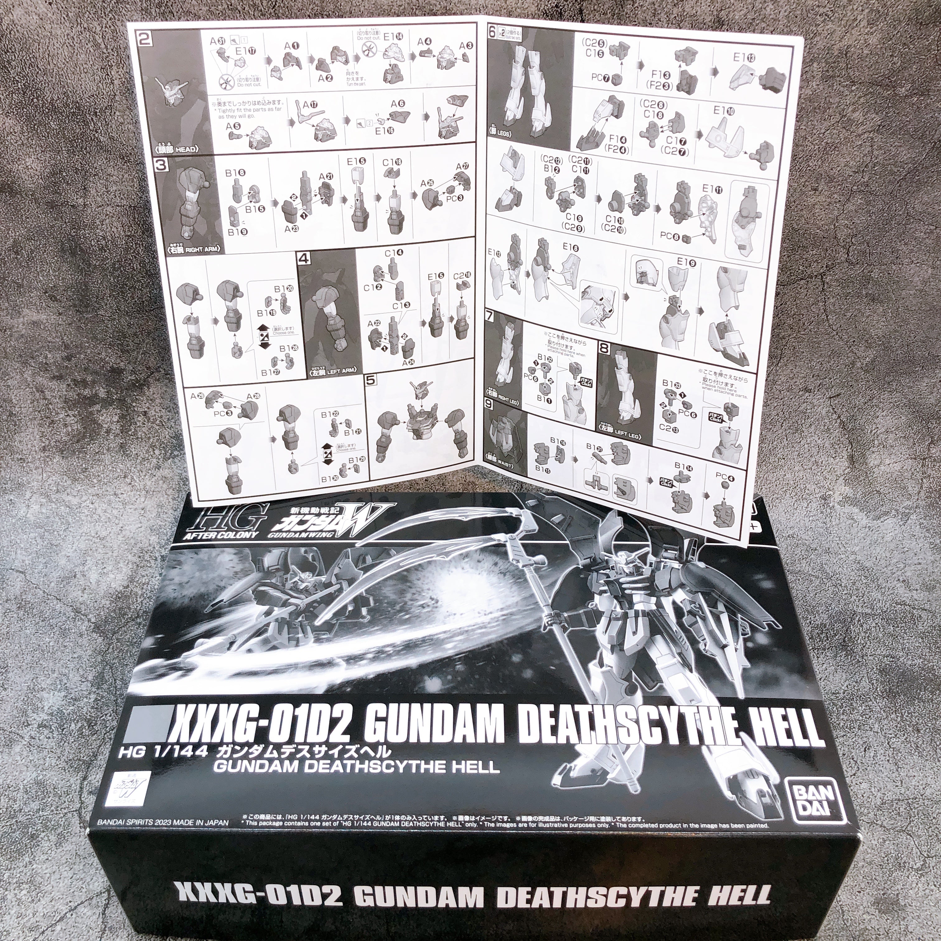 HG 1/144 Gundam Deathscythe Hell XXXG-01D2 Premium Bandai Gunpla Model Kit NEW