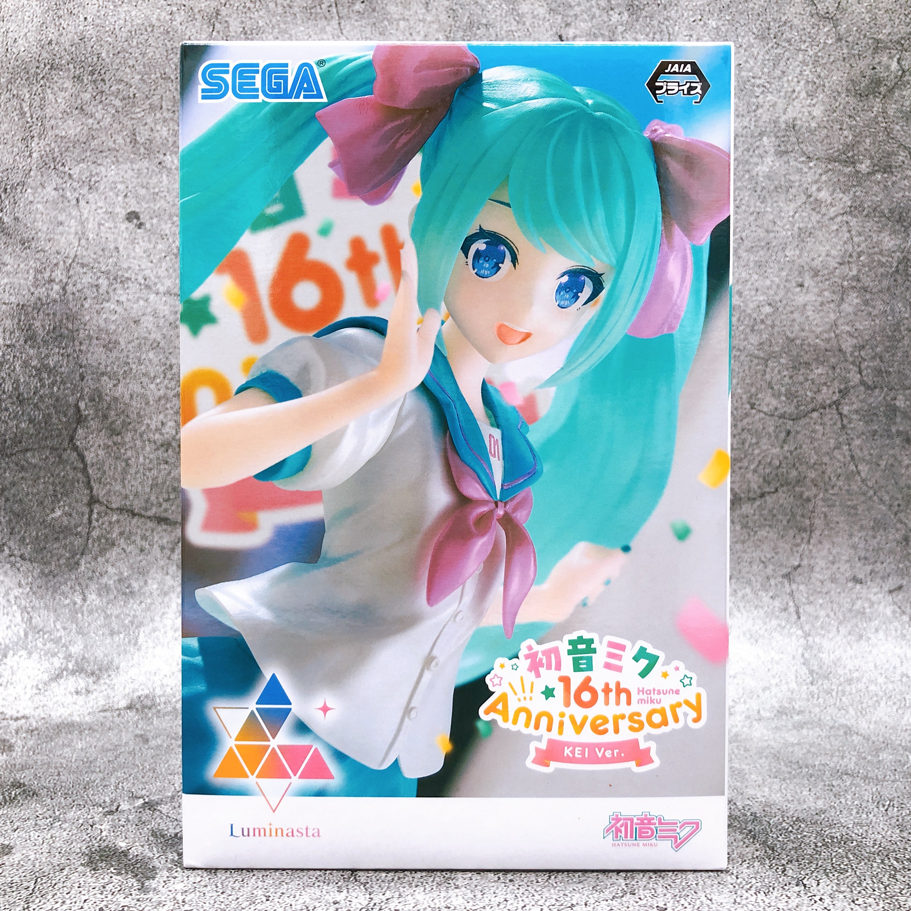 Hatsune Miku 16th Anniversary KEI Ver. Luminasta SEGA Japan AUTHENTIC FASTSHIP