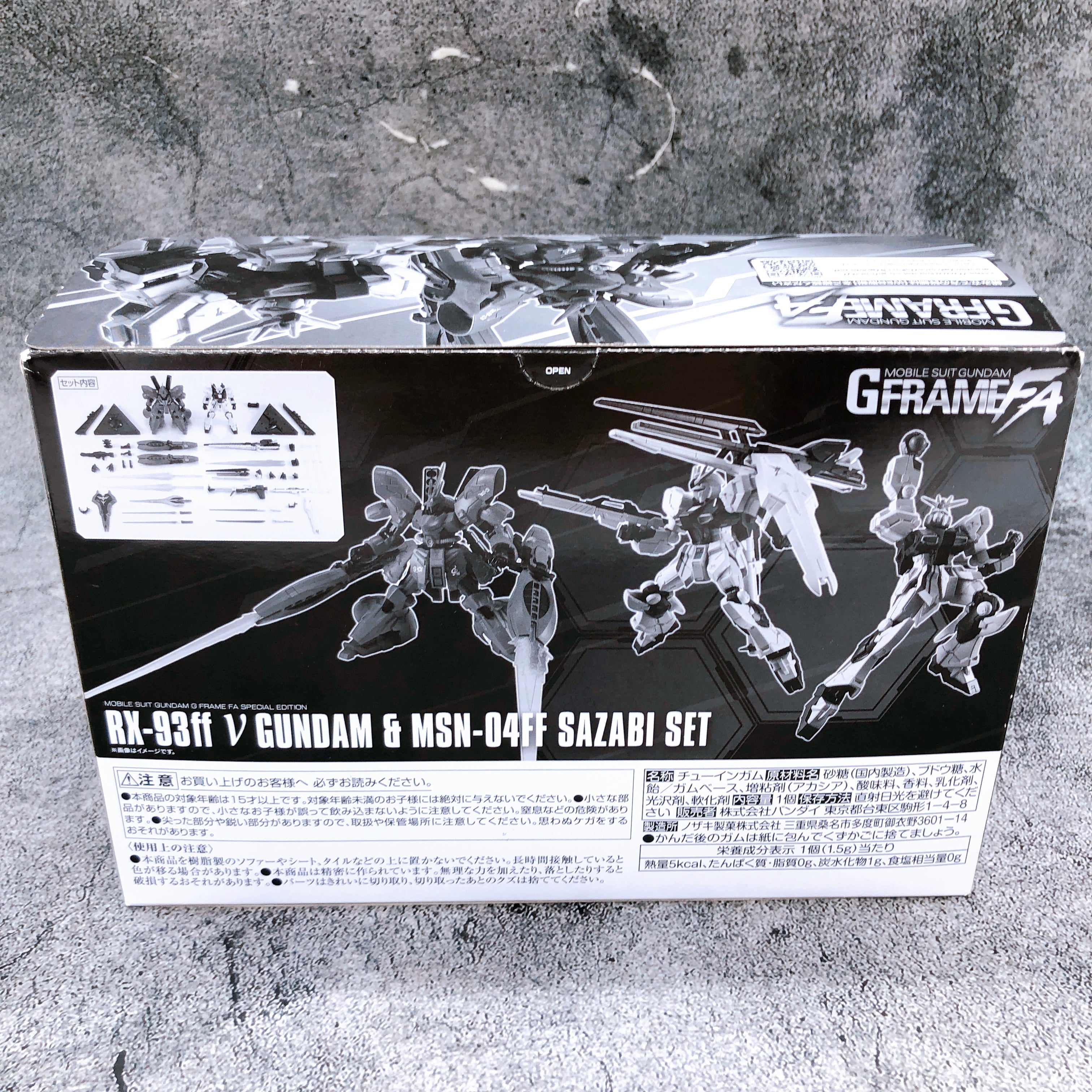 G Frame FA Nu Gundam & Sazabi SET RX-93ff MSN-04FF Bandai Japan Shokugan Figure