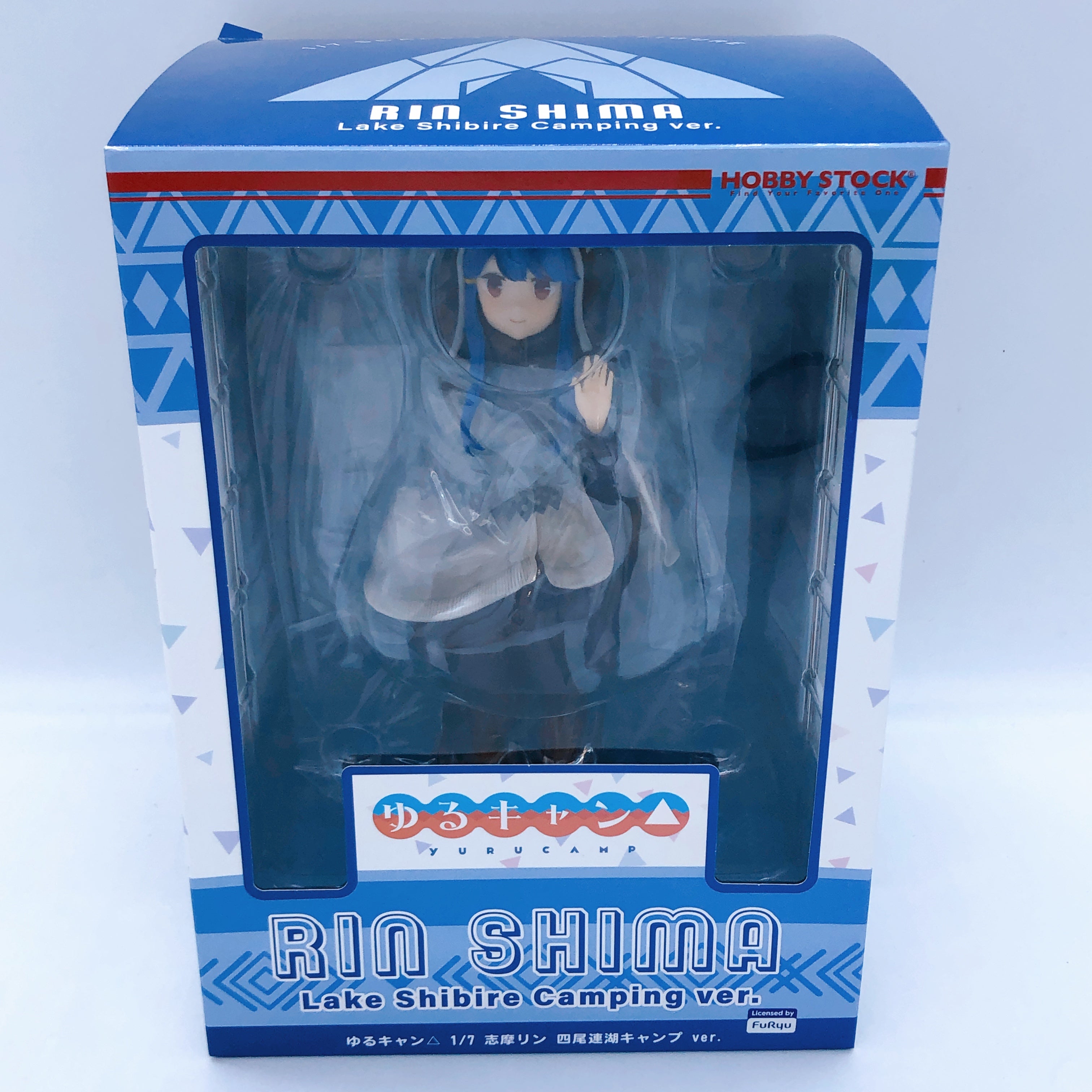 Laid-Back Camp Rin Shima Lake Shibire Camping ver Yuru Camp 1/7 Figure Sealed