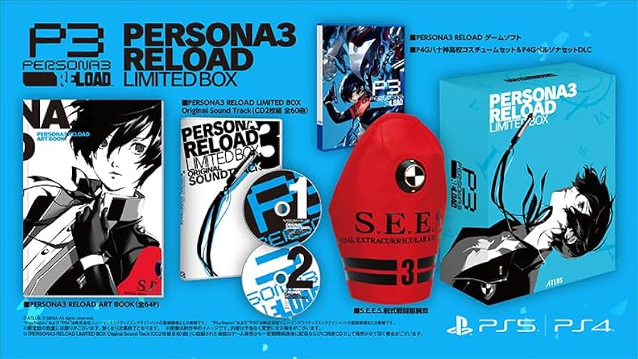 Playstation 5 Persona 3 Reload Limited Box PS5 ATLUS Japan Game Sealed New