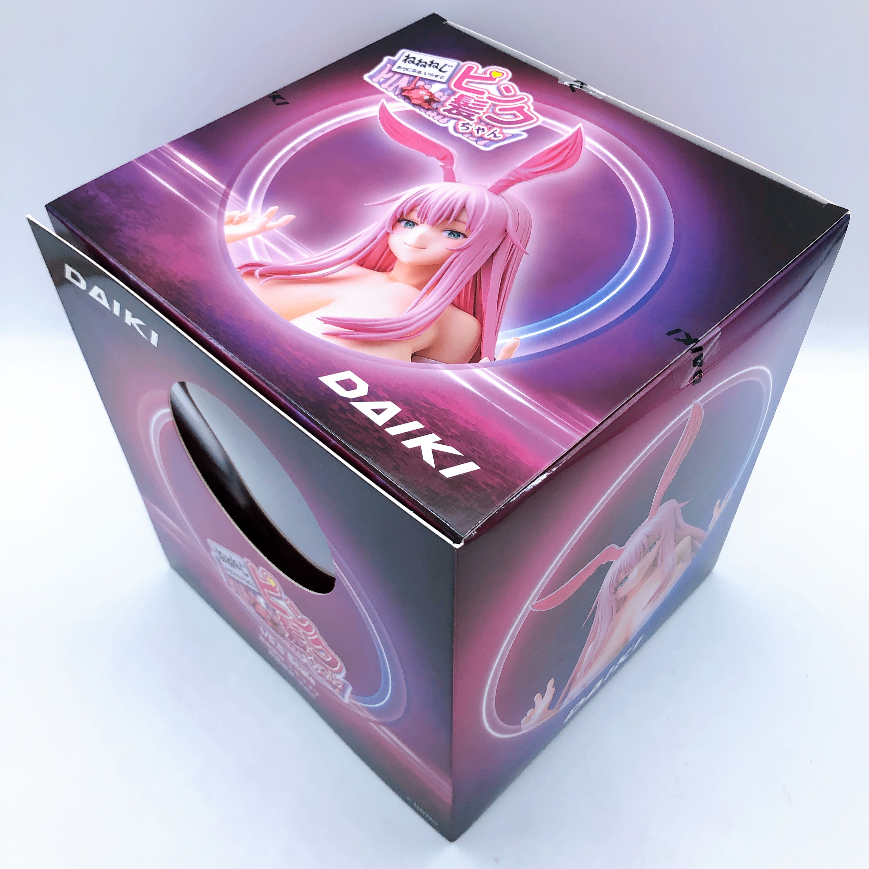 DAIKI Pink Hair-chan Neneneg Original Illustration 1/5.5 Scale Bunny Figure NEW