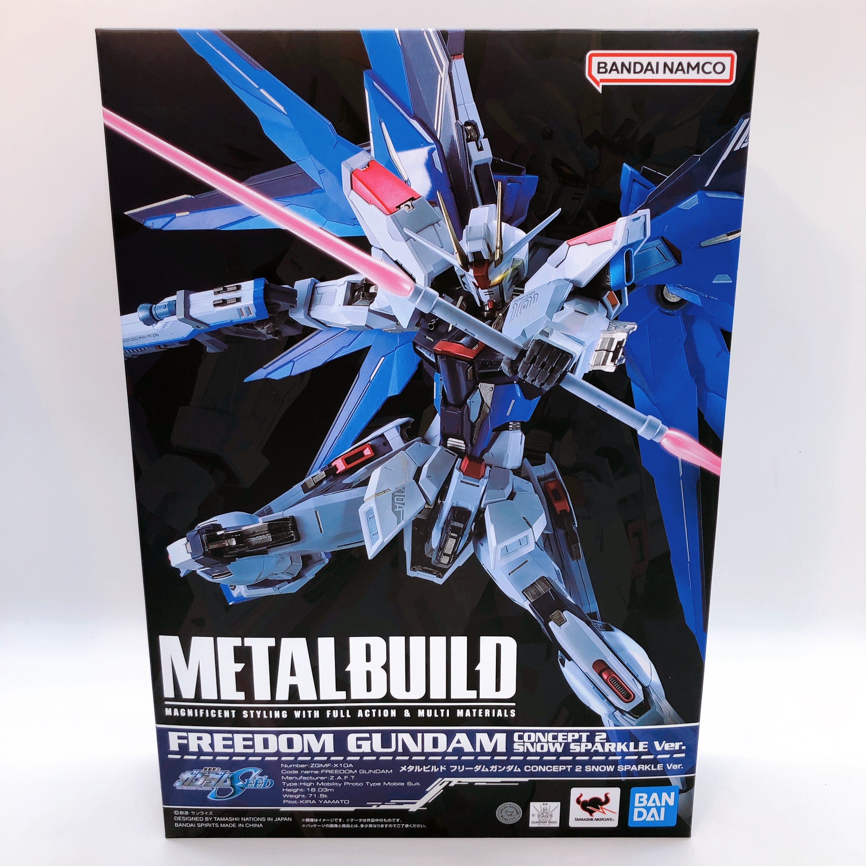 Freedom Gundam Concept 2 Snow Sparkle Ver METAL BUILD Action Figure Bandai Japan